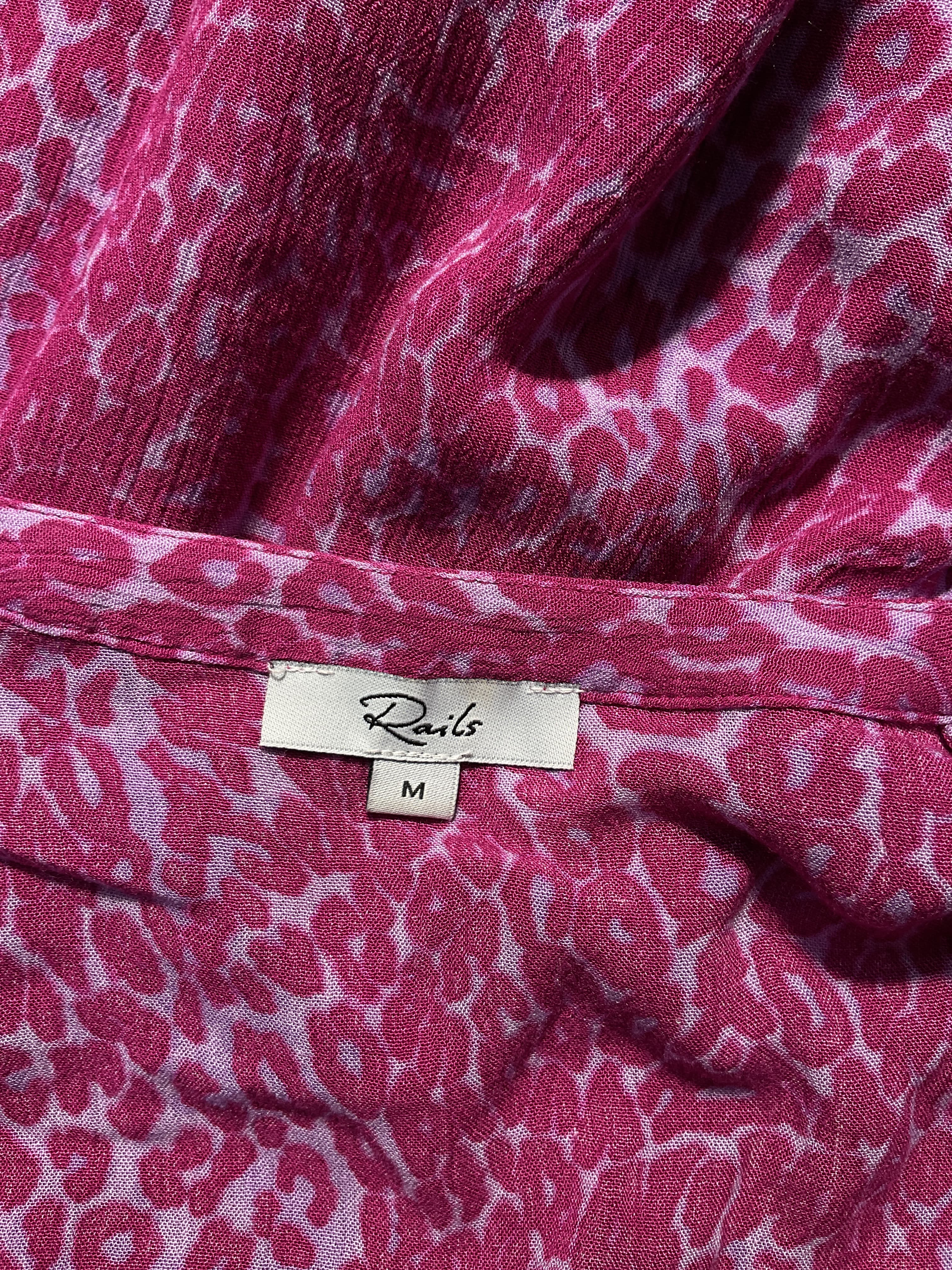 Karla Dress In Magenta Cheetah - Image 4
