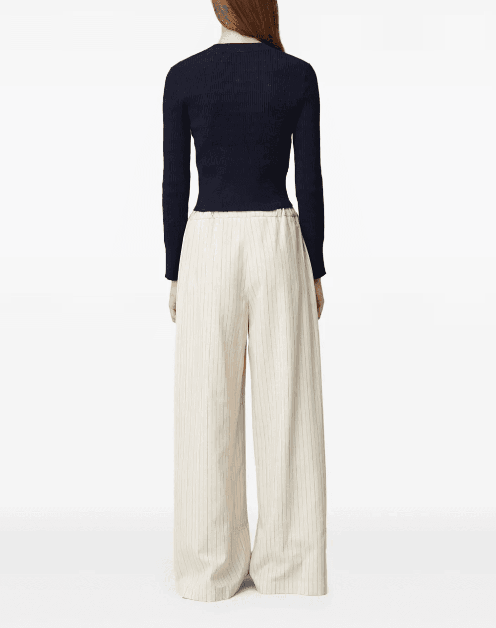 Fine-Knit Bow-Embellished Sweater - Image 1