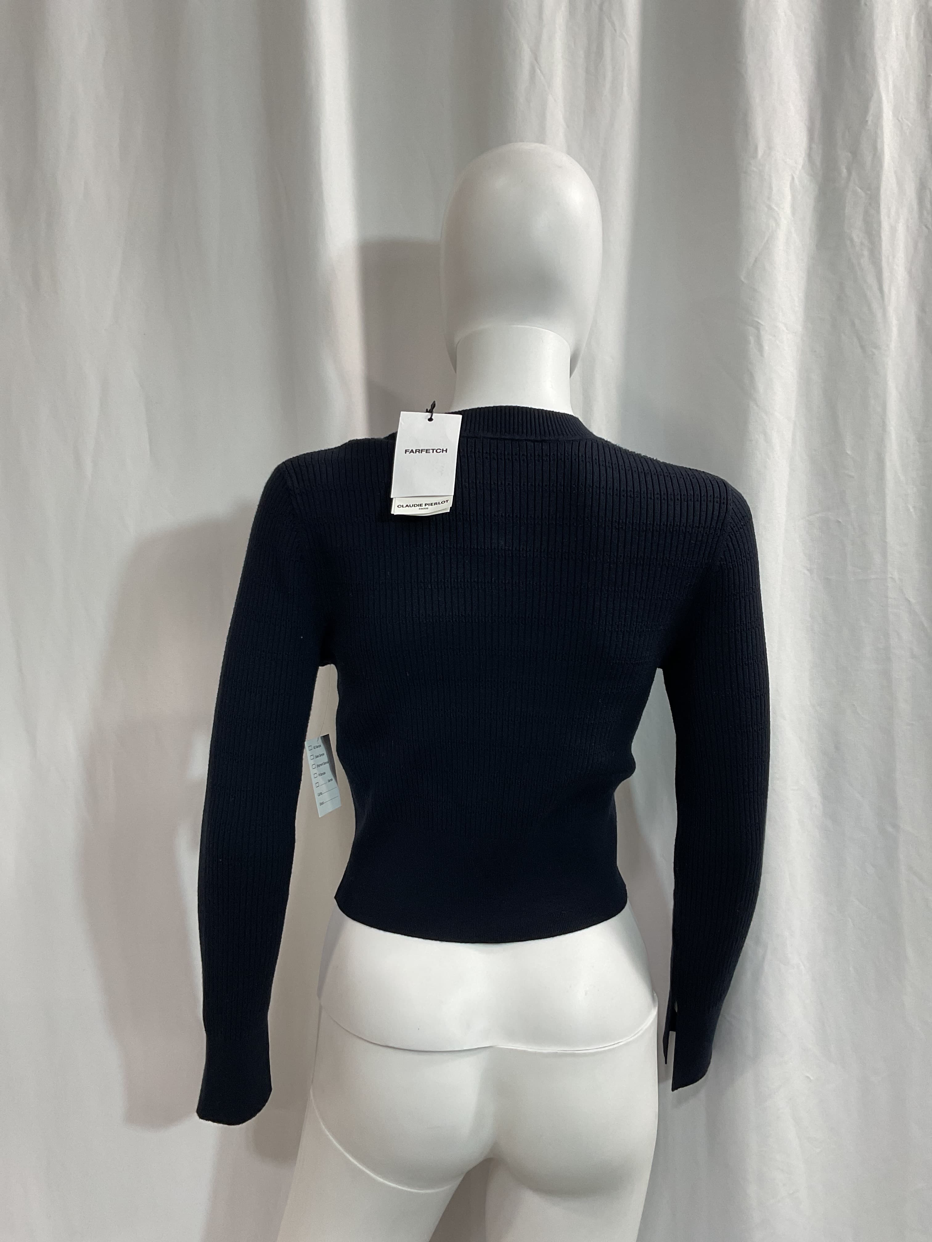 Fine-Knit Bow-Embellished Sweater - Image 2