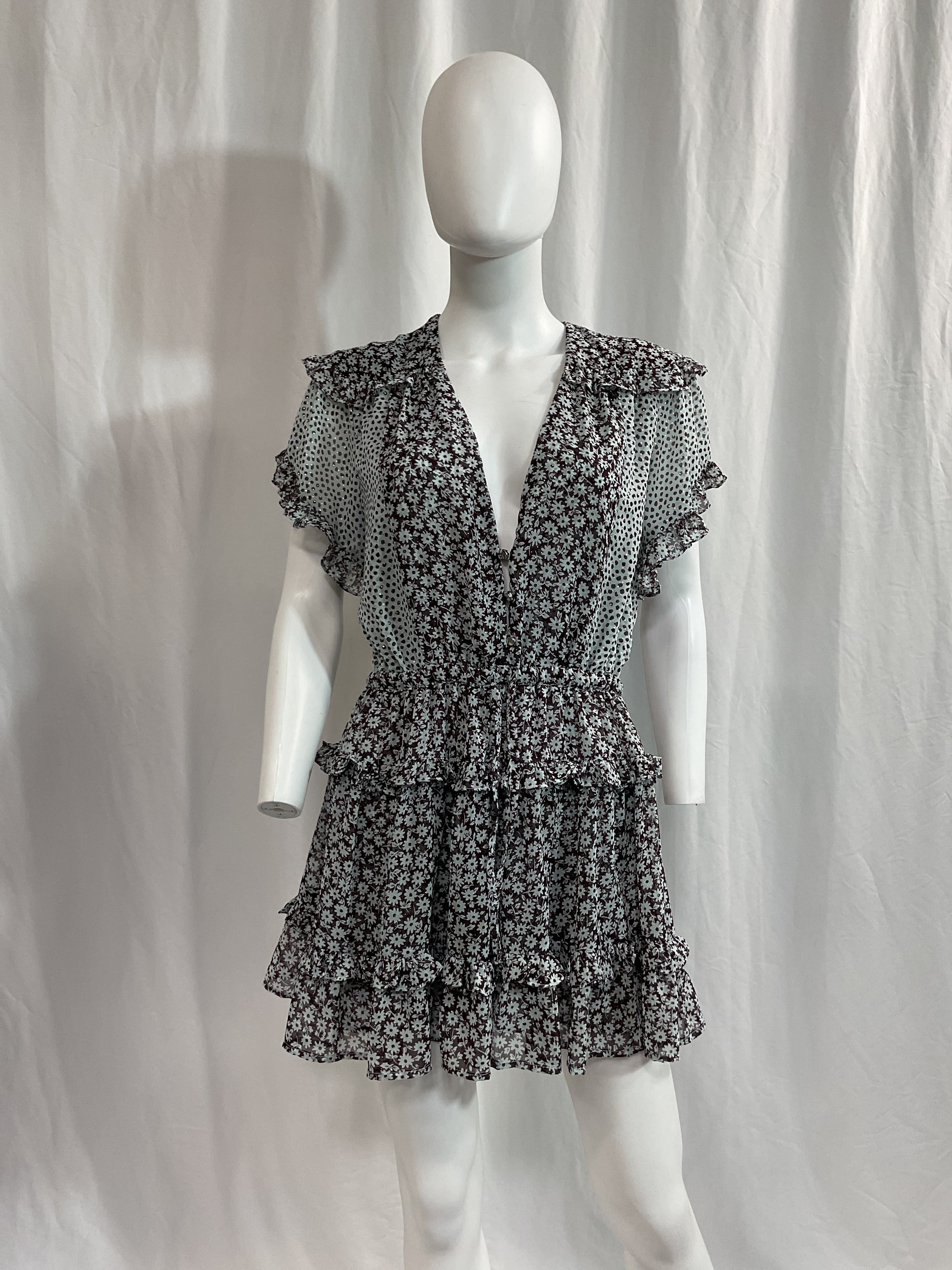 Floral Print Mini Dress - Image 3
