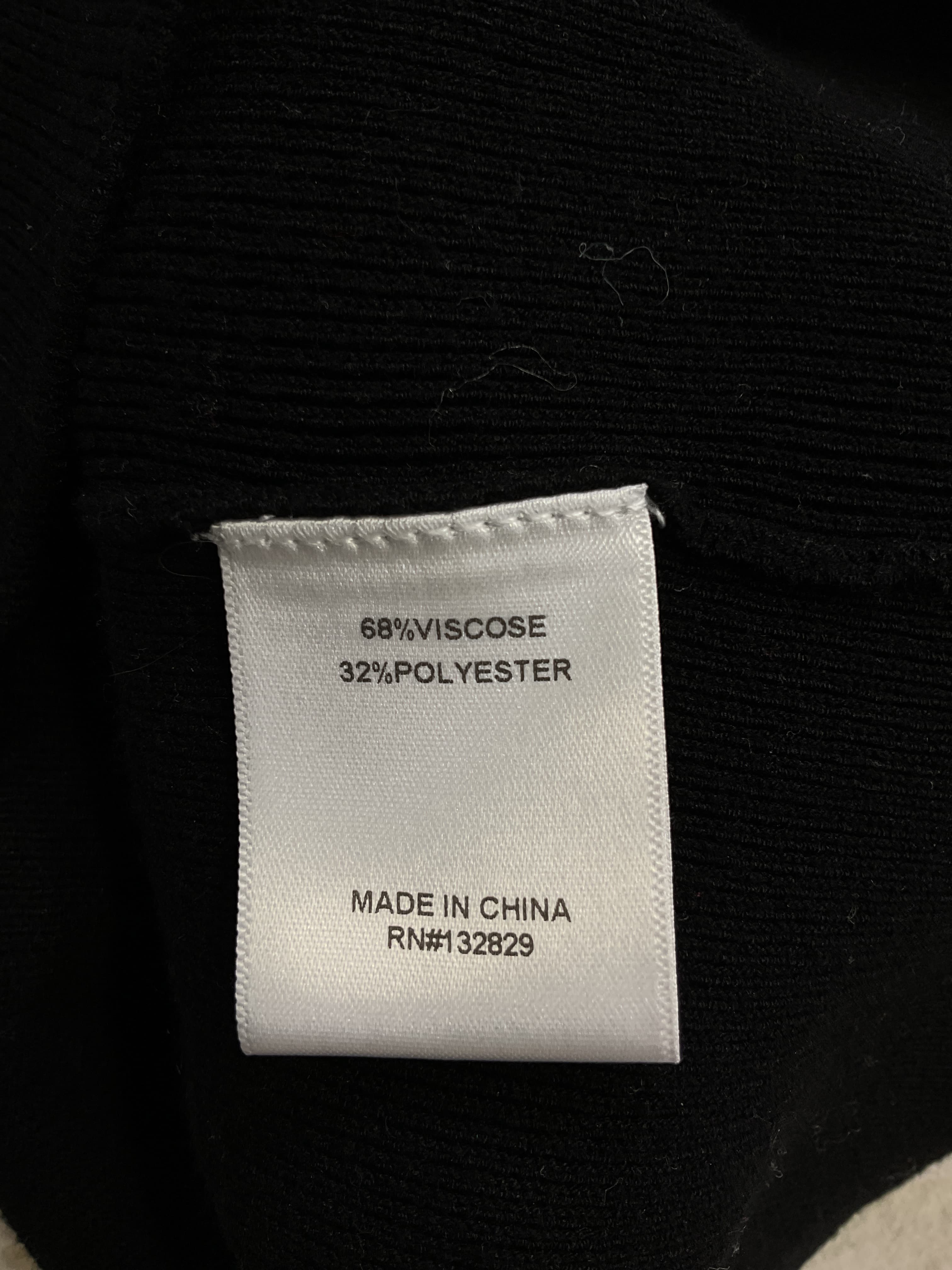 Cara Cropped Knit Mock Neck In Black - Image 2