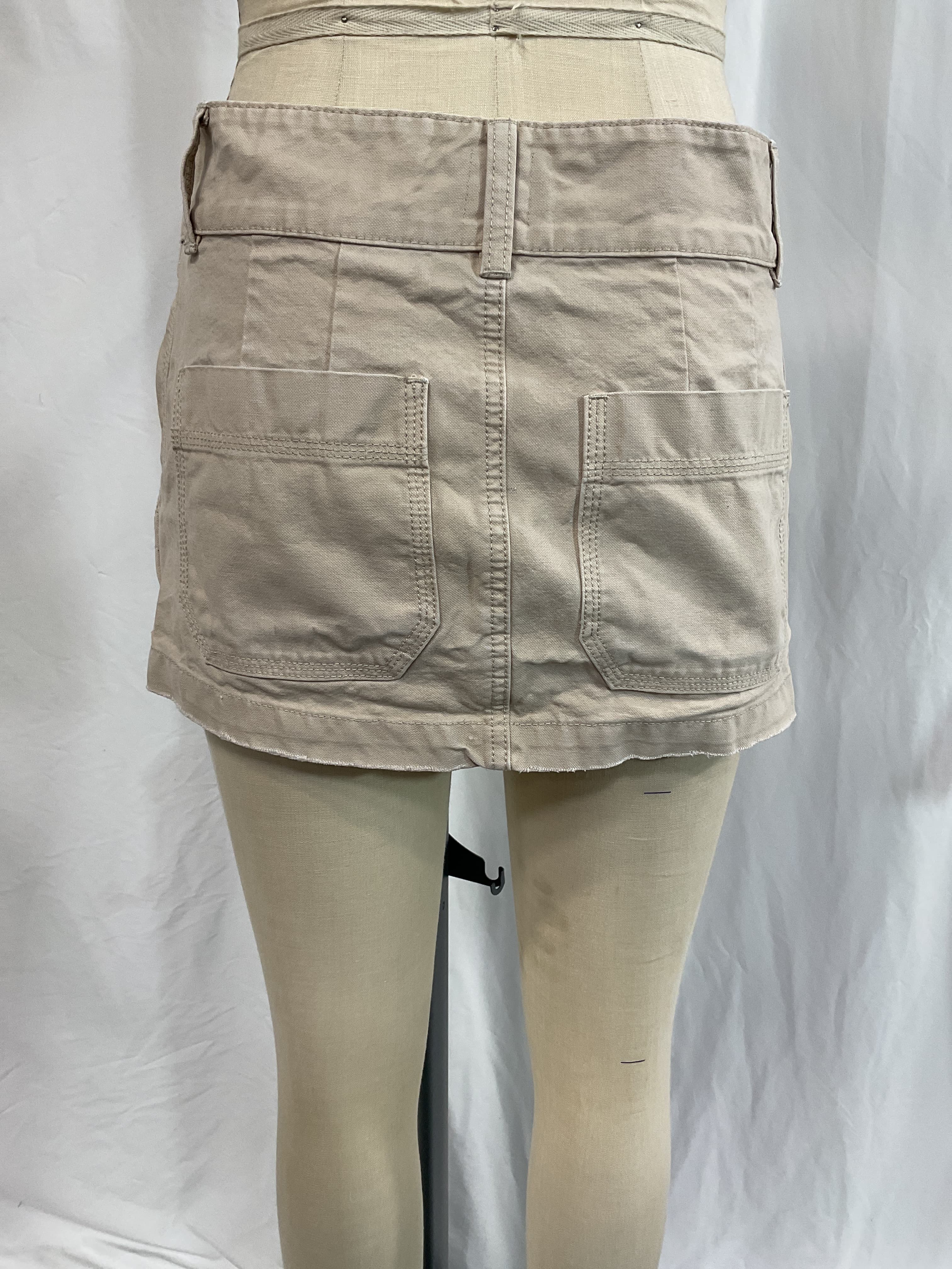 Workwear Mini Skirt In Taupe - Image 3