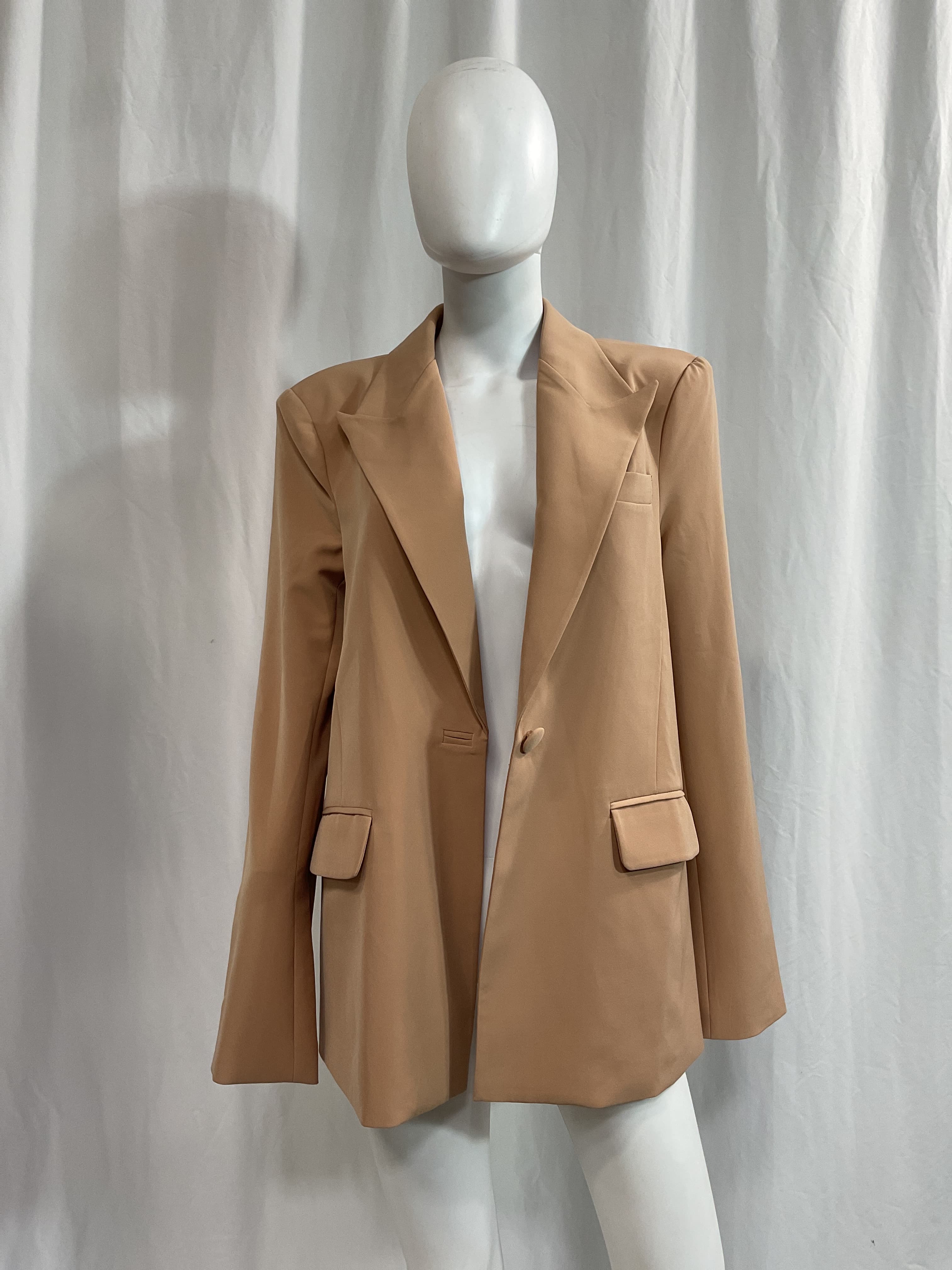 Morena Blazer In Nude Toffee - Image 4