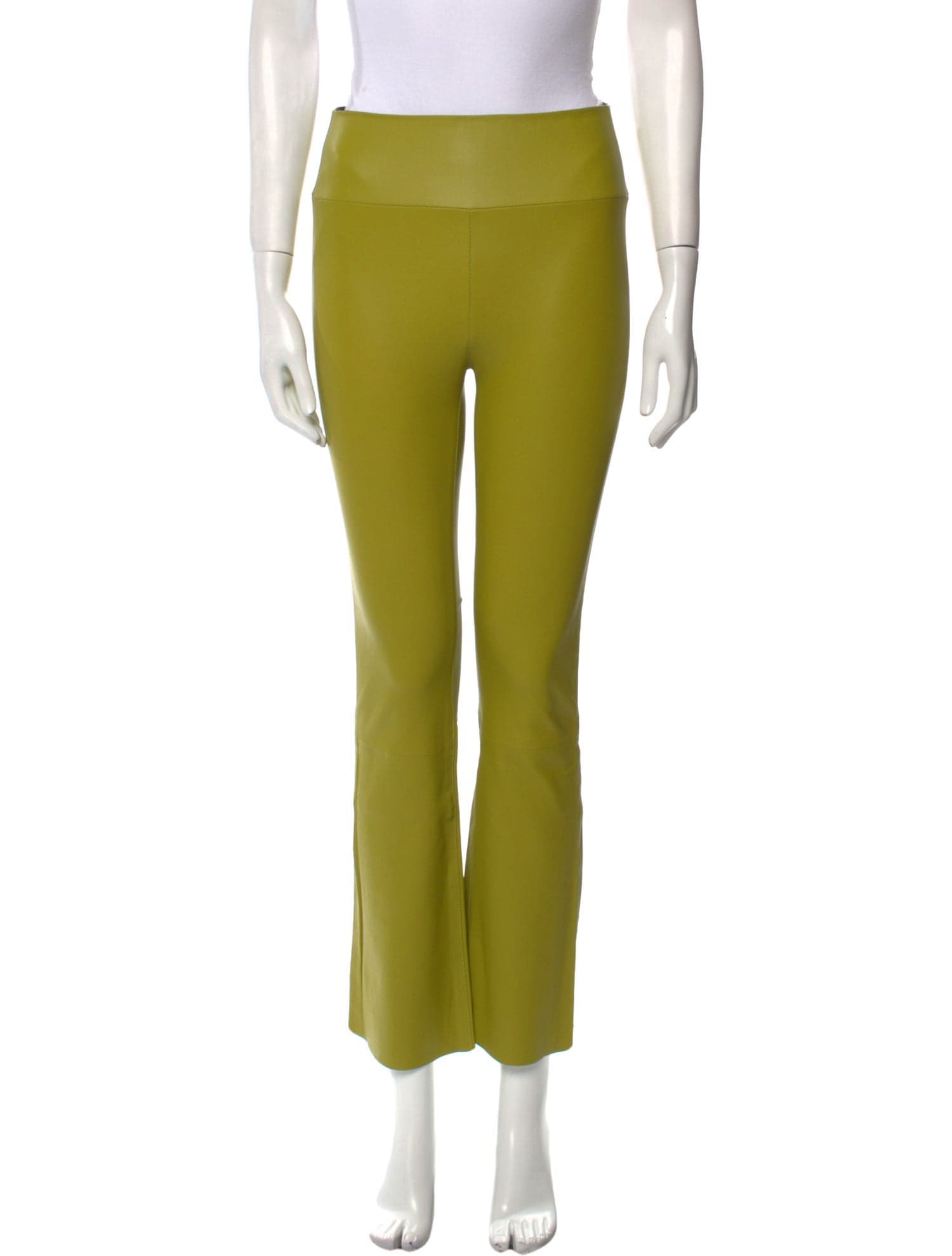 Leather Straight Leg Pants - Image 1