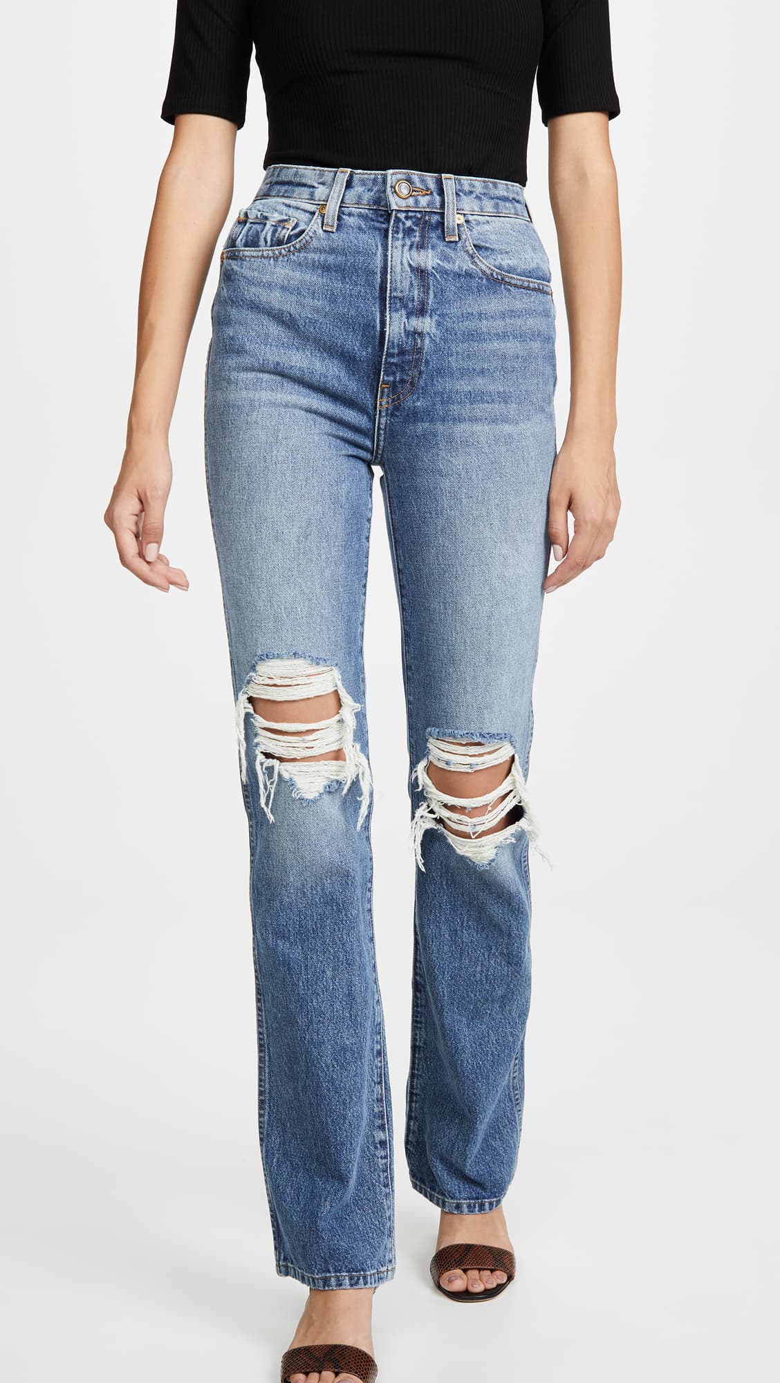 Danielle High Rise Stovepipe Jeans - Image 1