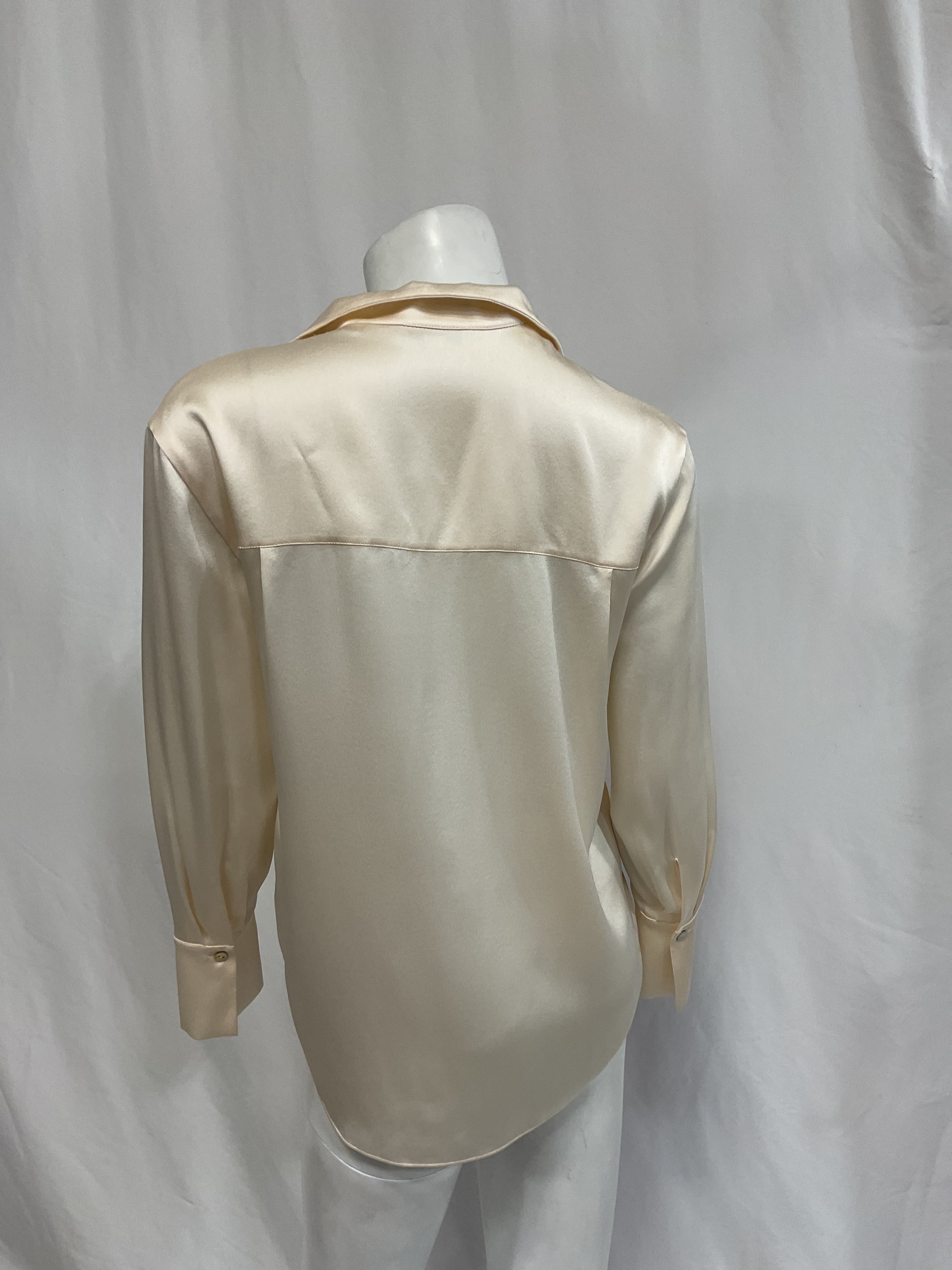 Silk Long-Sleeve Blouse - Image 3