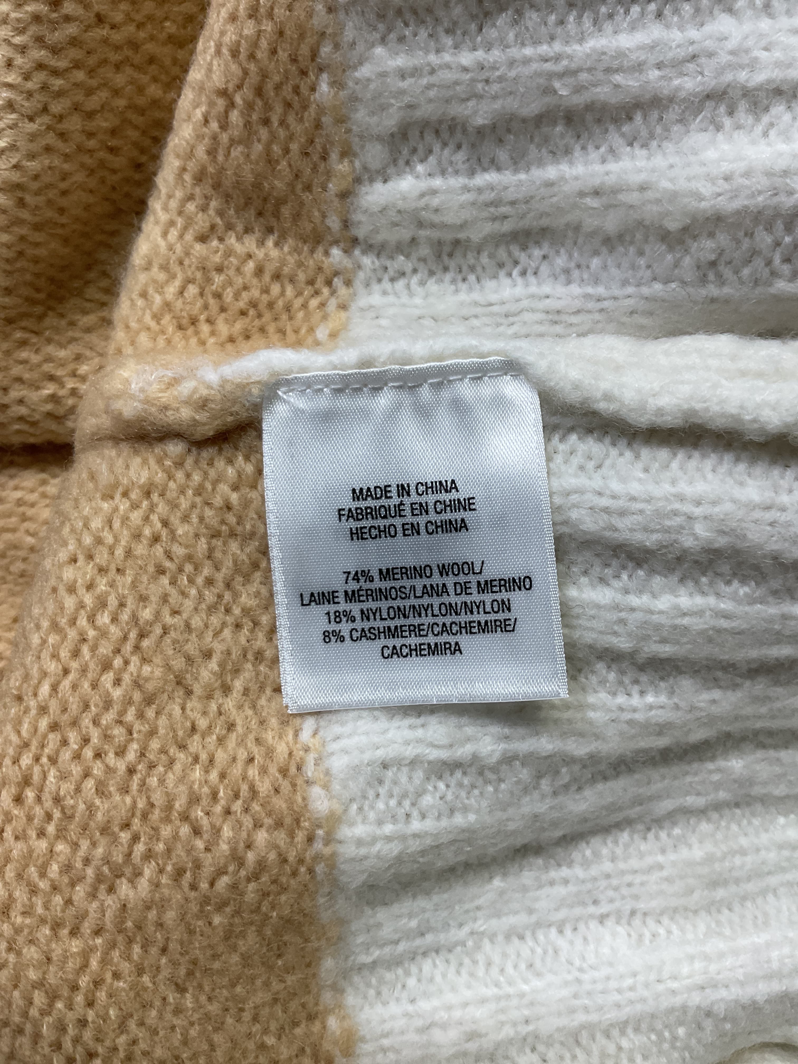The Andi Contrast Rib Turtleneck Wool & Cashmere Blend Sweater - Image 2