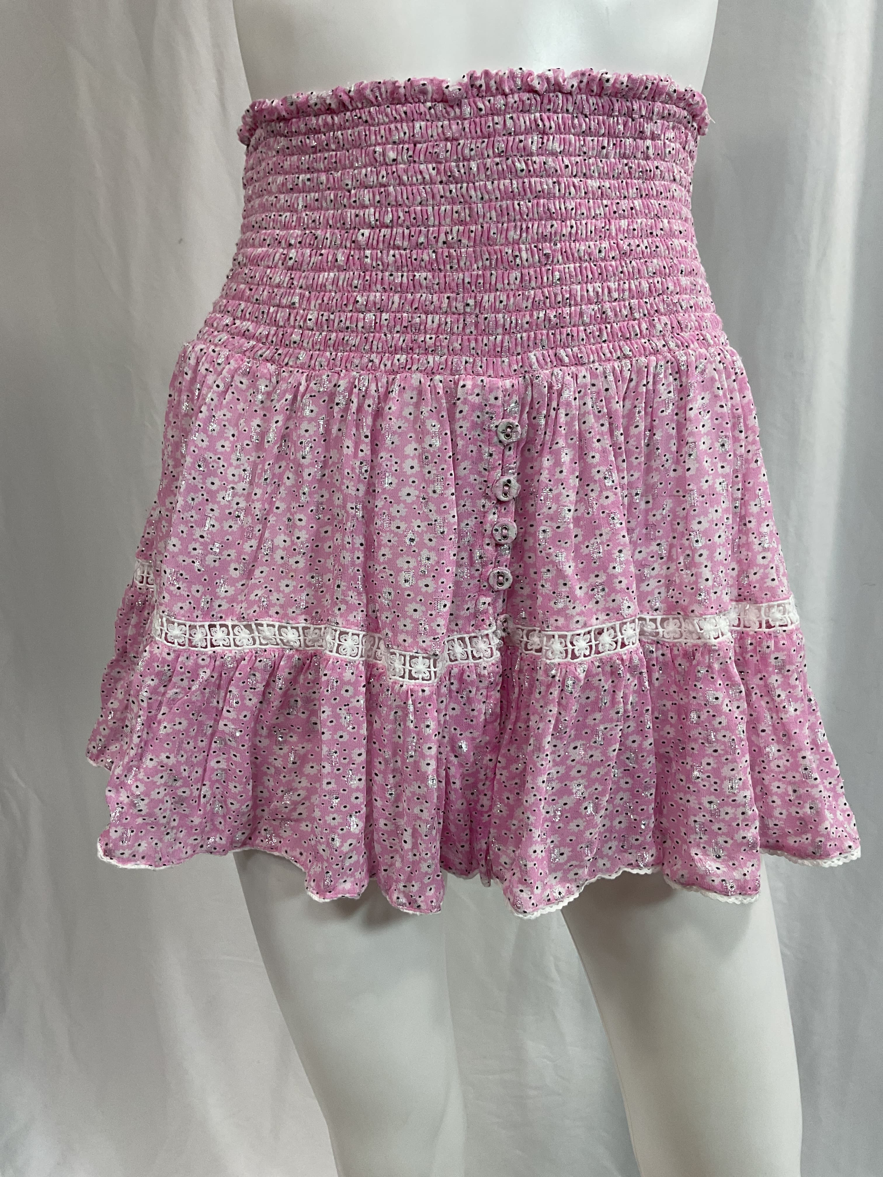 Pomponette Smocked Mini Skirt - Image 2