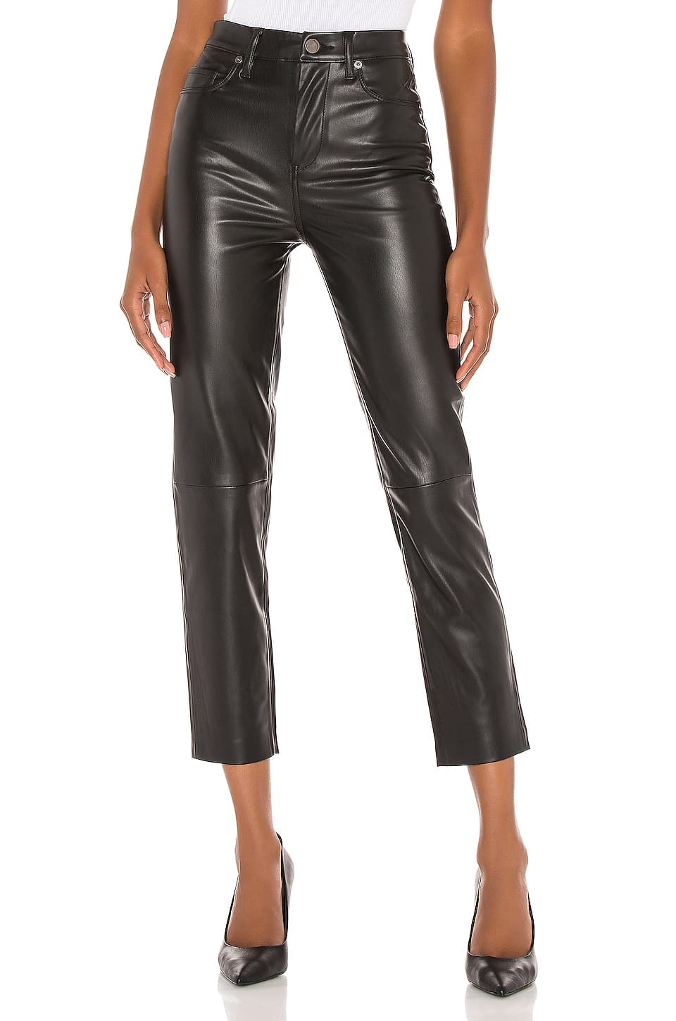 Vegan Leather Straight Leg Pant - Image 1
