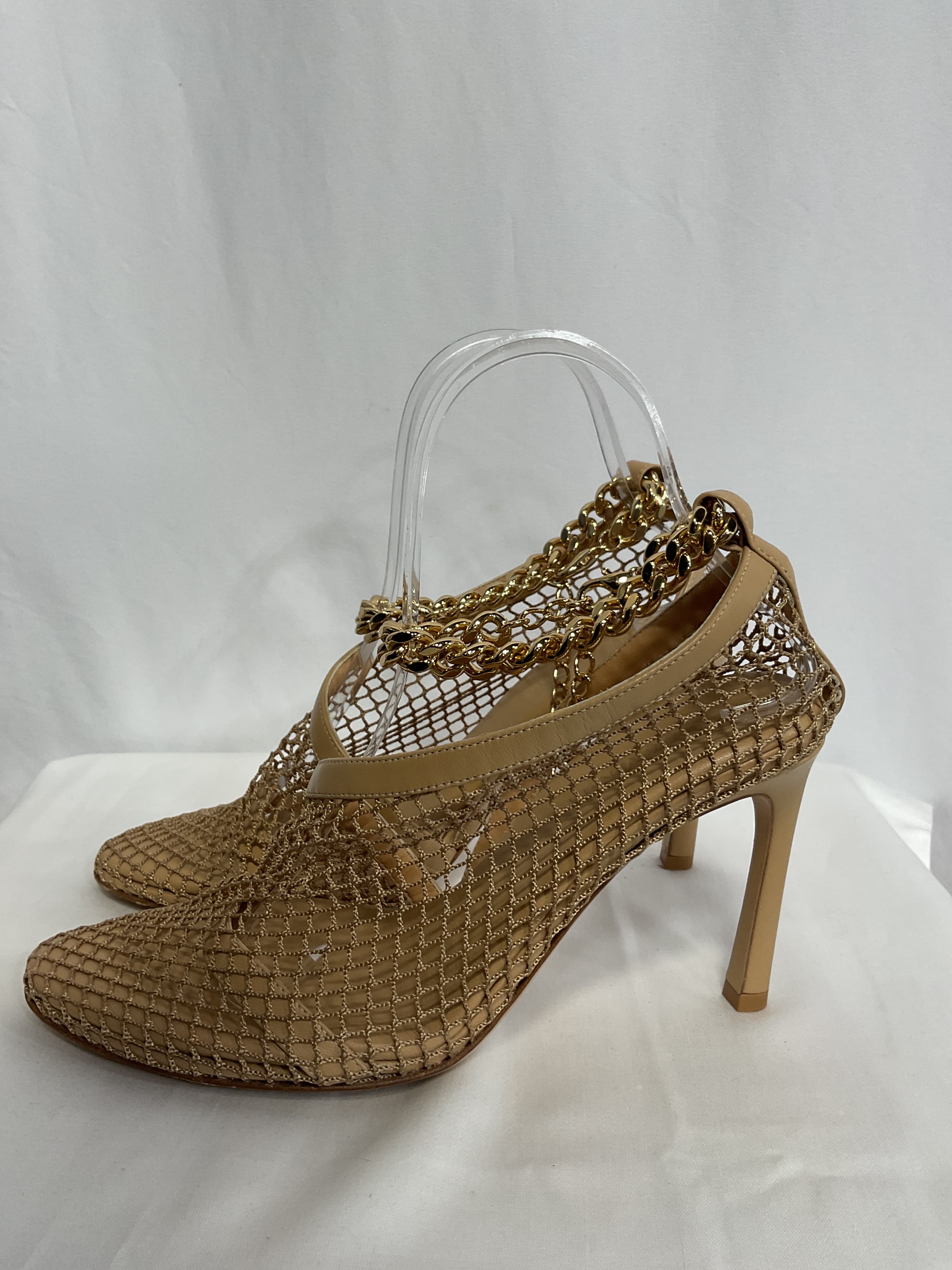 Embellished Mesh And Leather Pumps - Image 2
