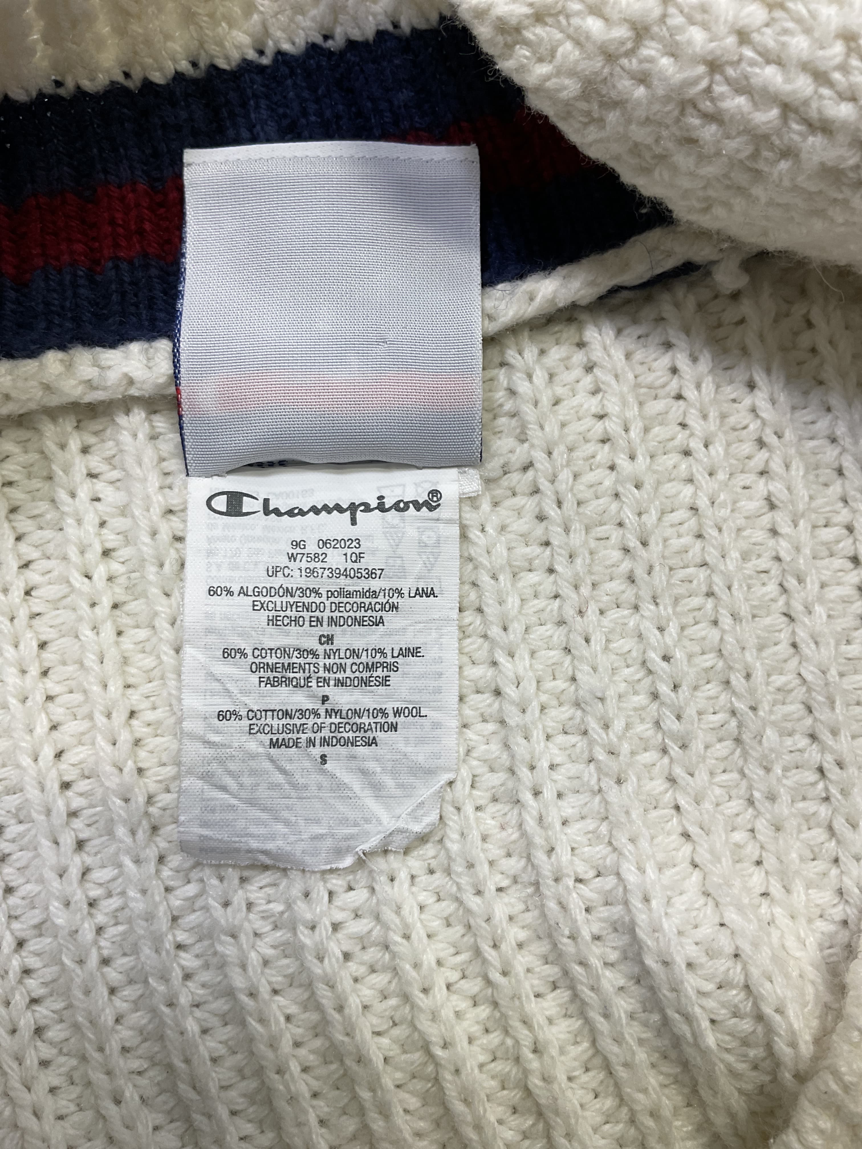 Champion X Danielle Guizio Crop Rib Knit Pullover Sweater In Chalk White - Image 4