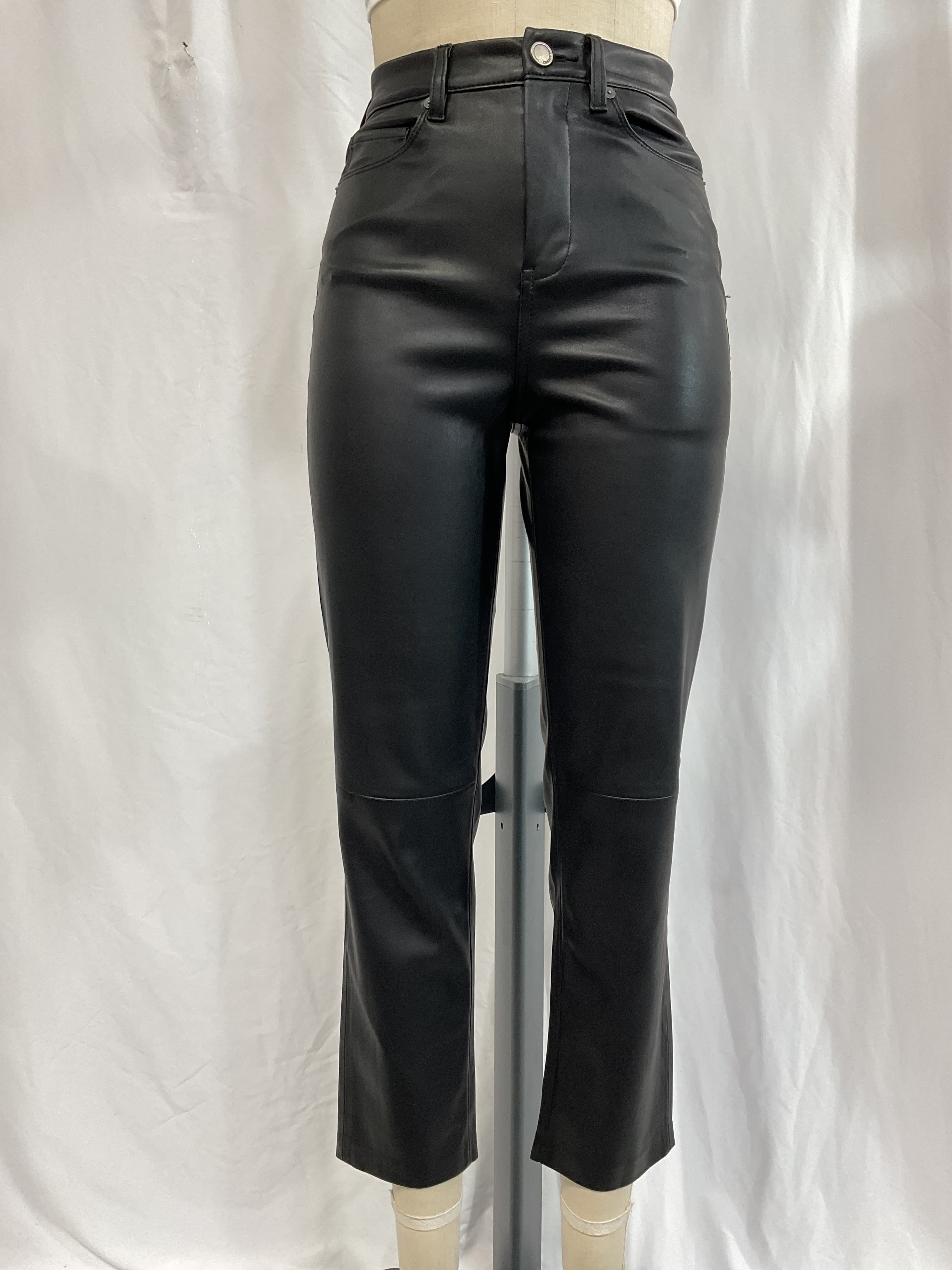 Vegan Leather Straight Leg Pant - Image 4