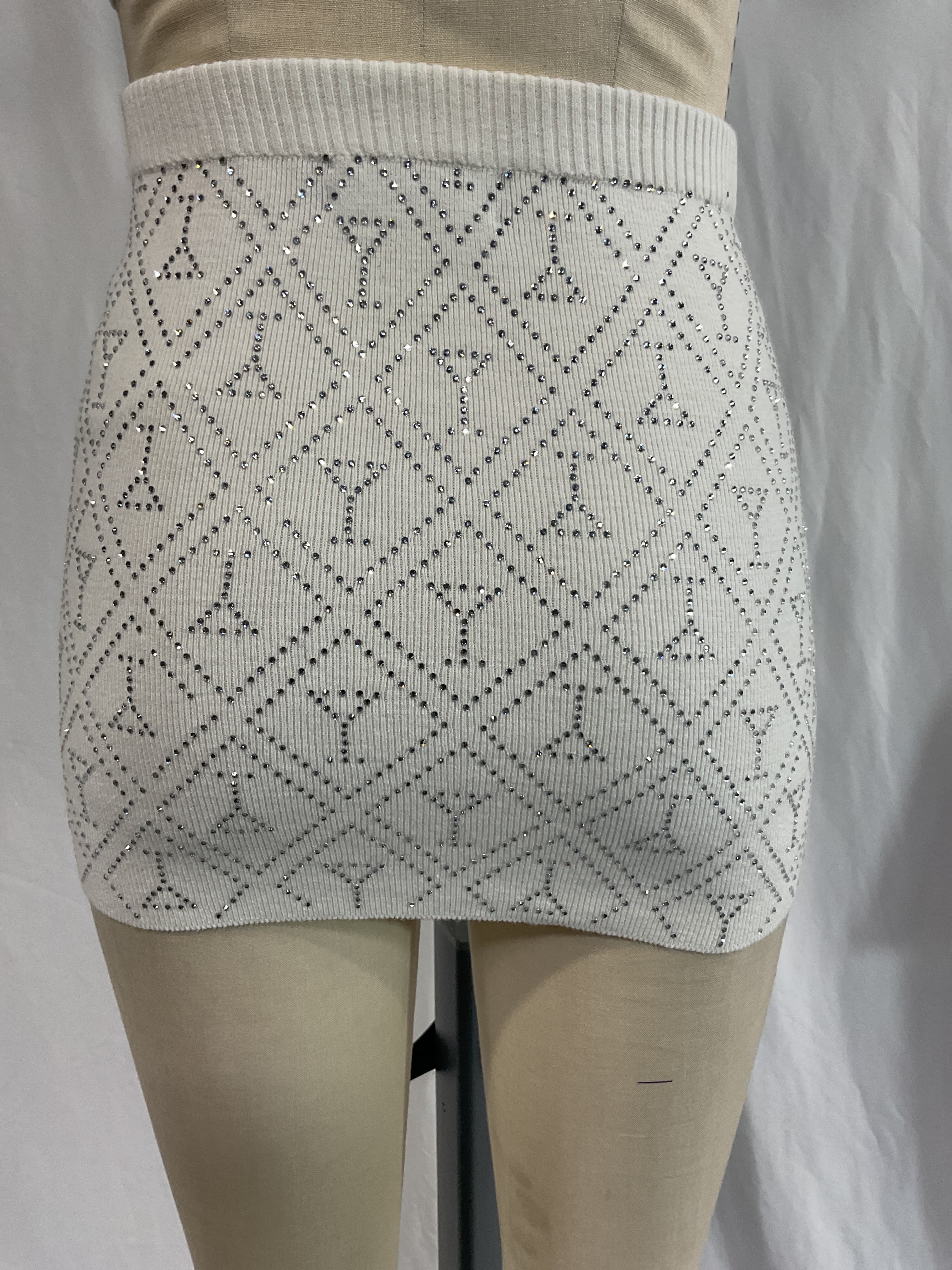 Shirley Embellished Knit Skirt - Image 4
