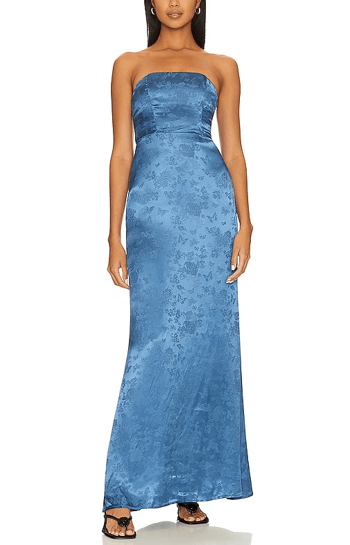 House Of Harlow 1960 X Revolve Veronika Maxi Gown In Blue - Image 1