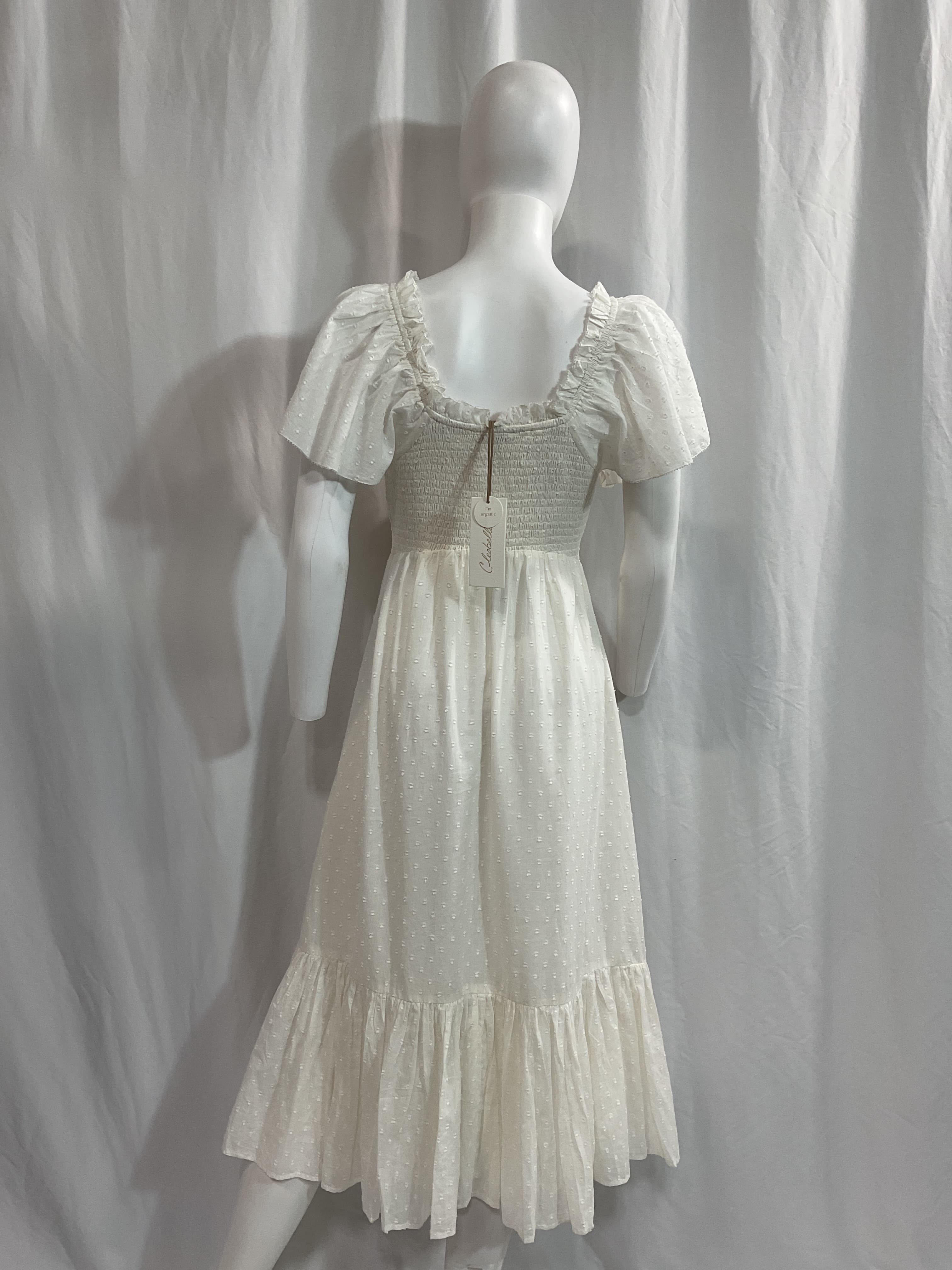 Ashlyn Midi Dress In Ivory - Image 2
