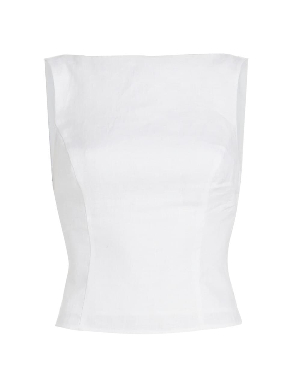 Marleigh Seamed Linen Top - Image 1