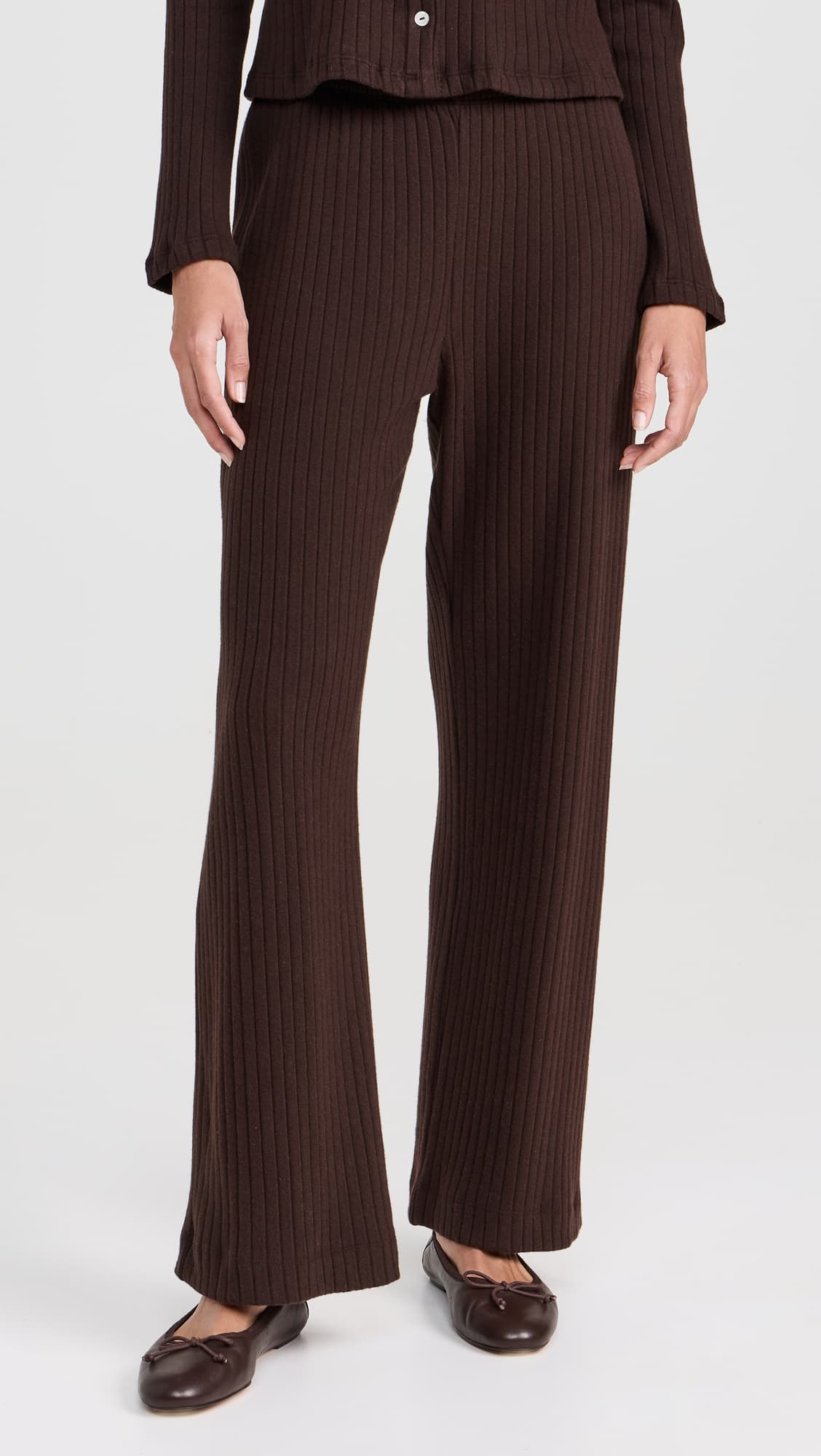 The Sweater Rib Simple Pants - Image 1