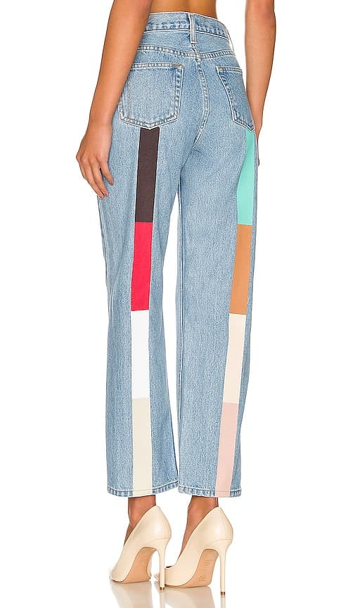 Tate High Rise Straight Crop In Vintage Blue - Image 1