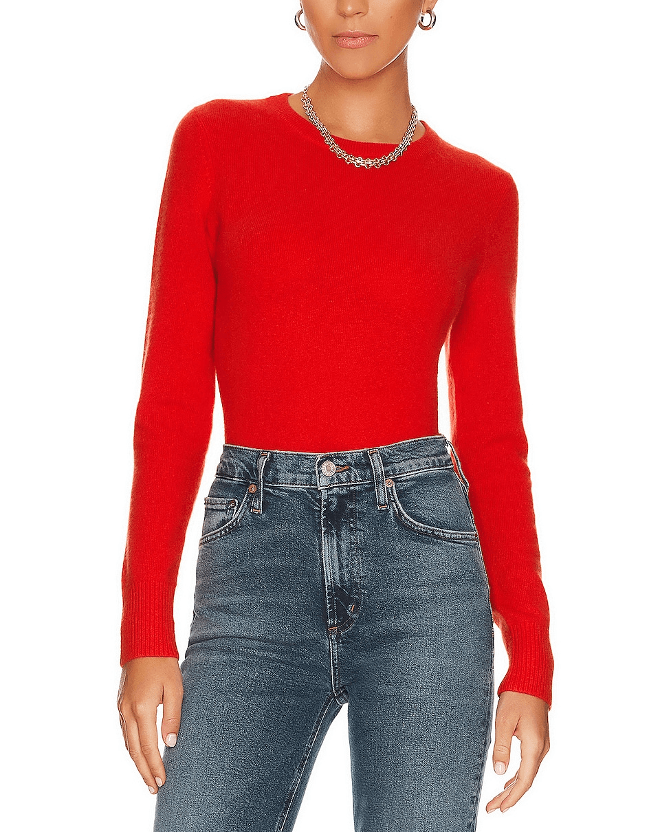 Cashmere Shrunken Crewneck - Image 1