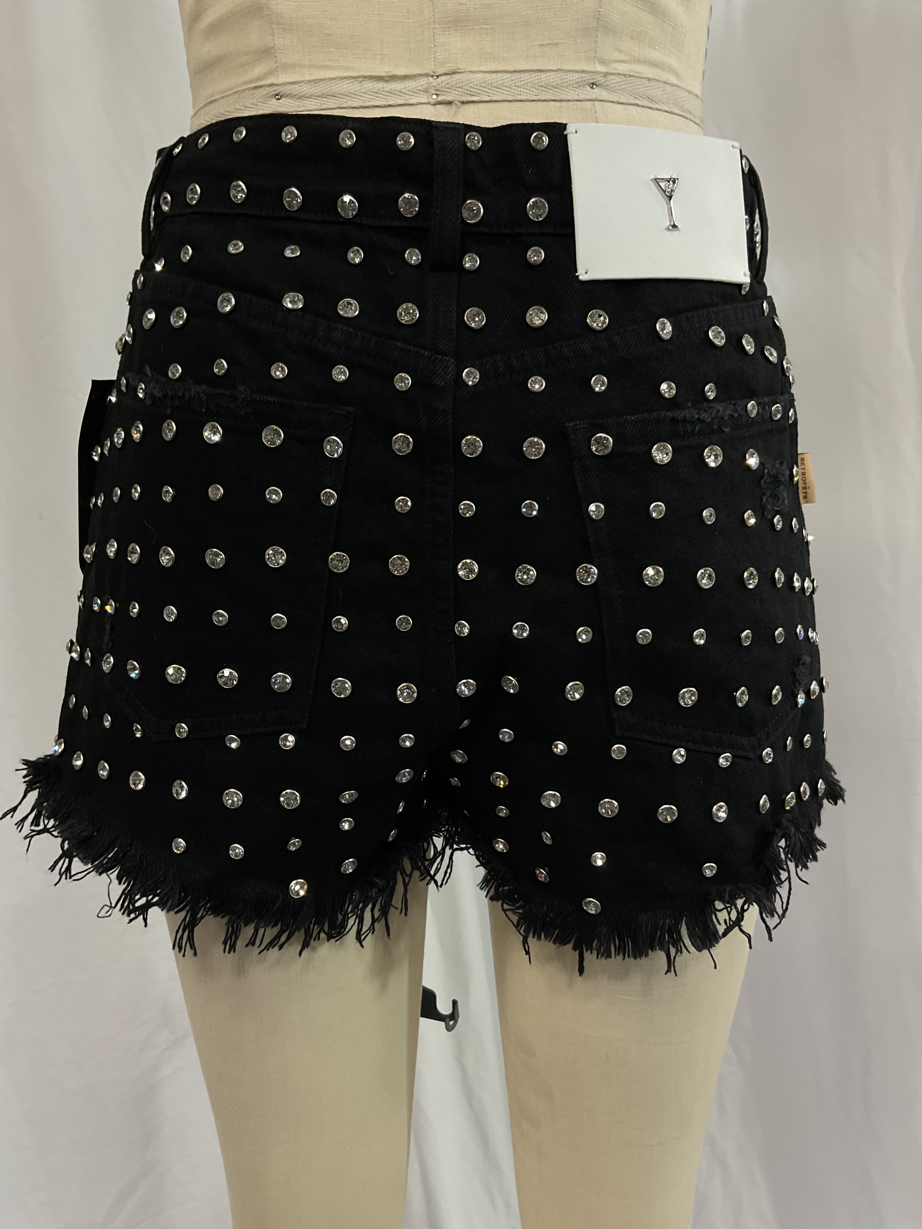 Angel Short In Black & Silver - Image 2