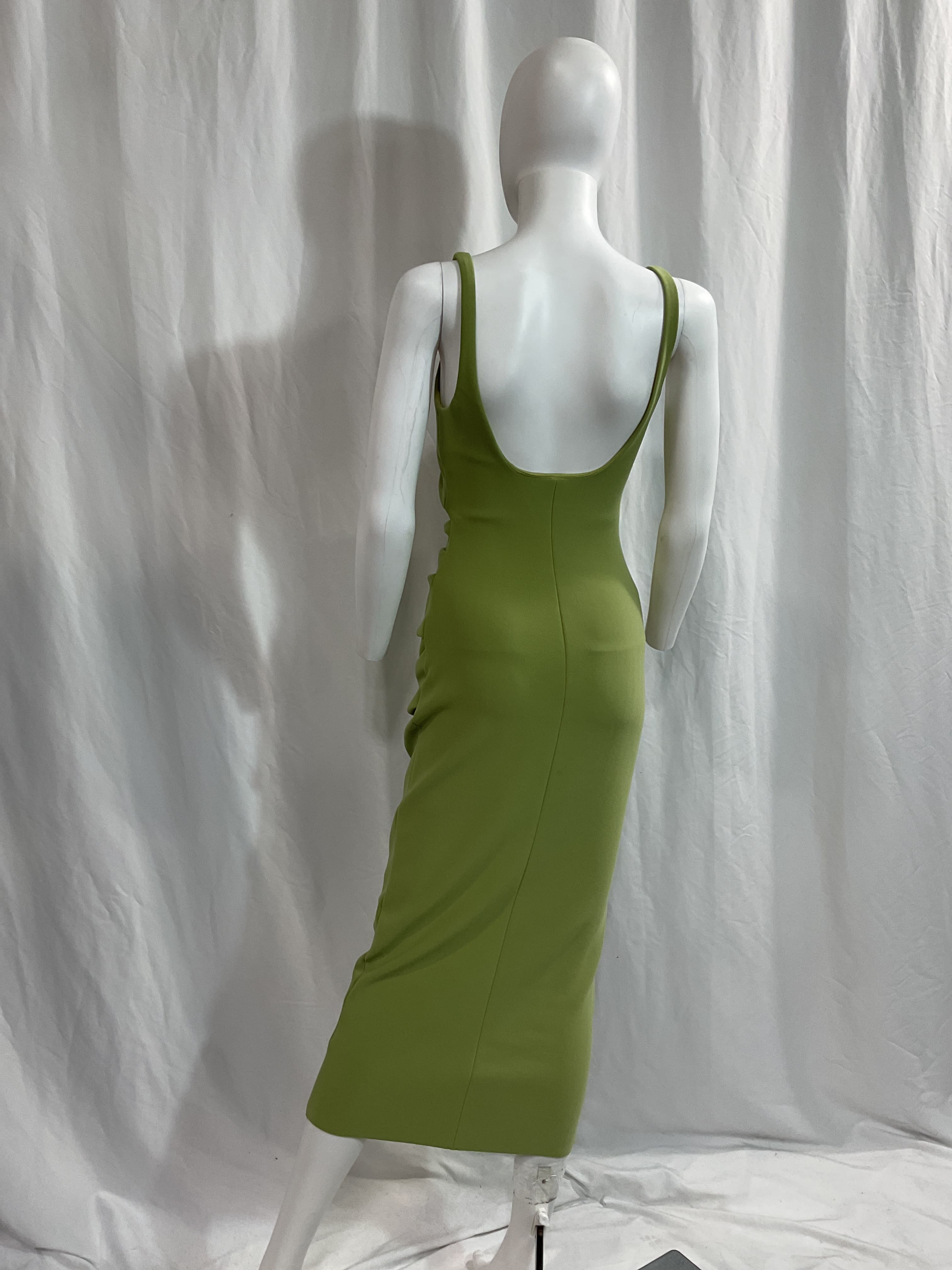 Karina Tuck Midi Dress In Pear Sorbet - Image 3