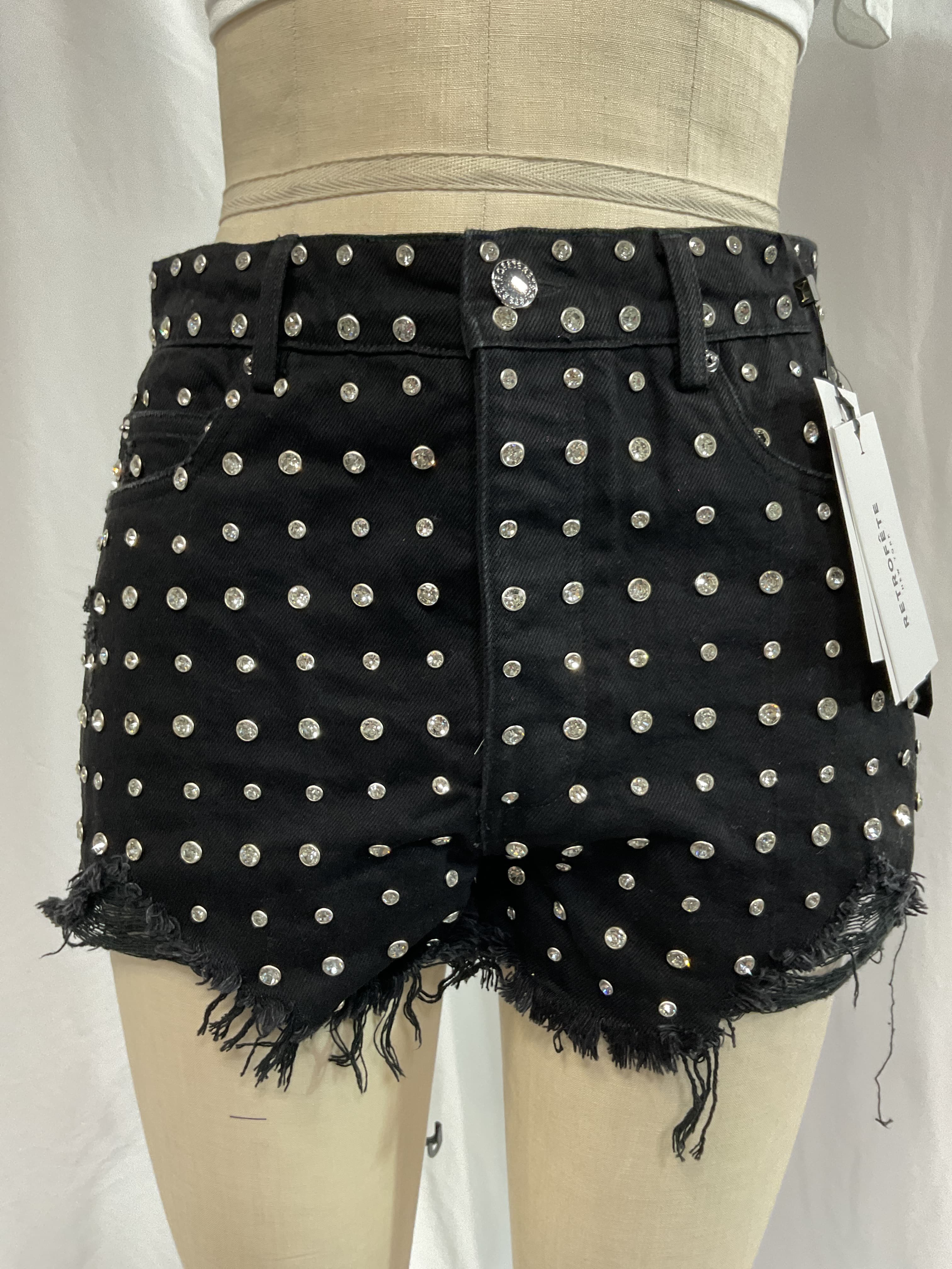 Angel Short In Black & Silver - Image 4