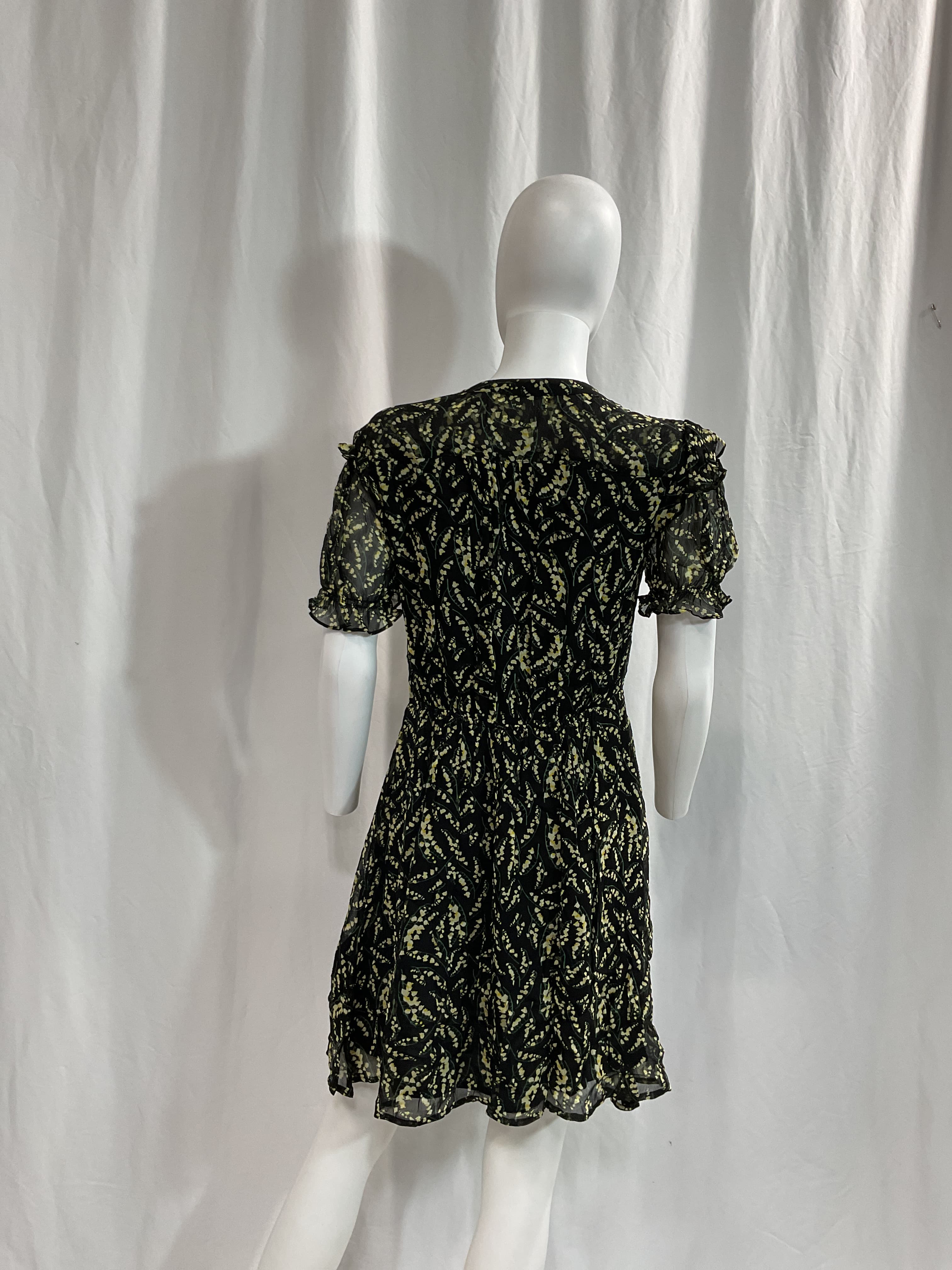 Ruffled Floral-Print Georgette Mini Dress - Image 2
