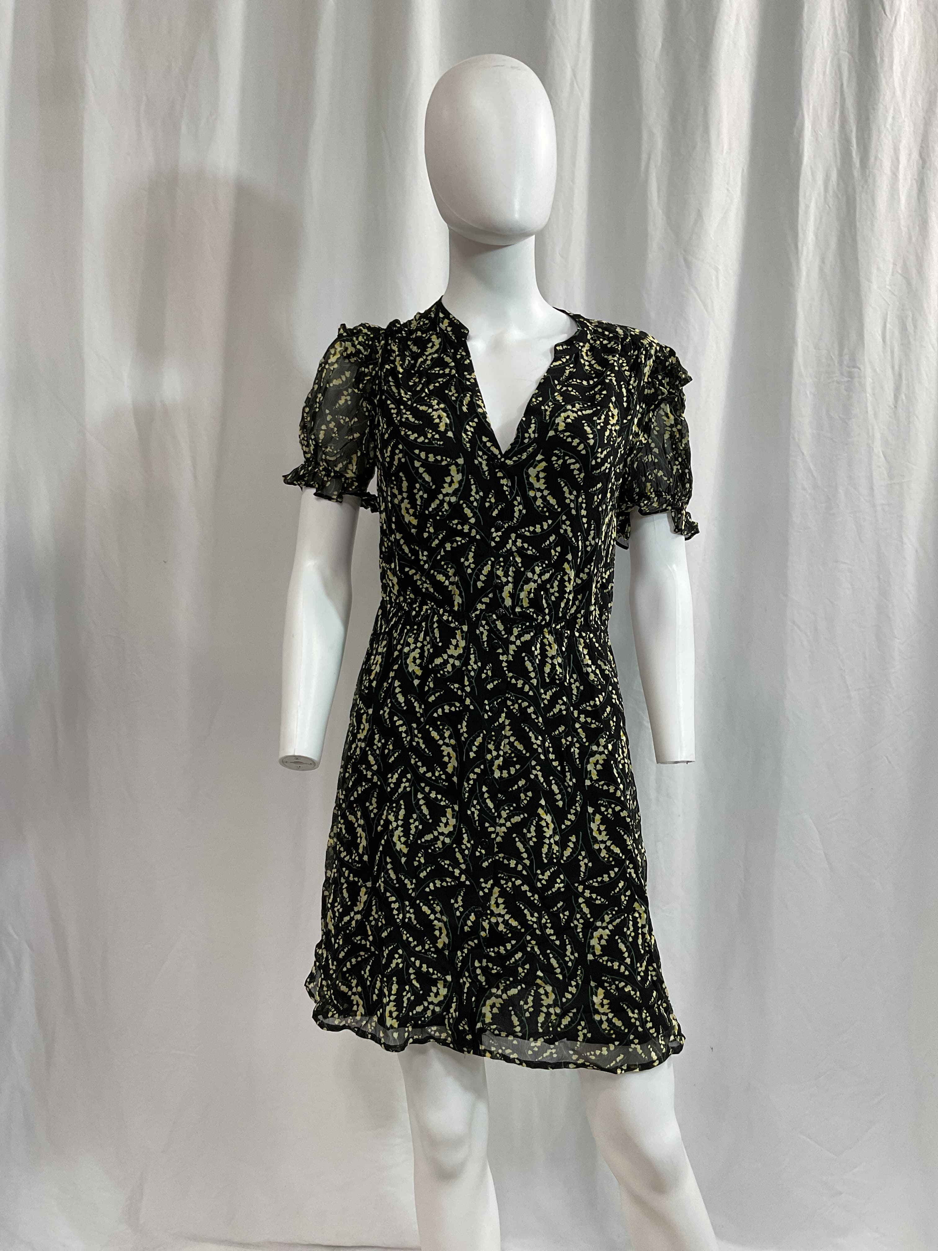 Ruffled Floral-Print Georgette Mini Dress - Image 3