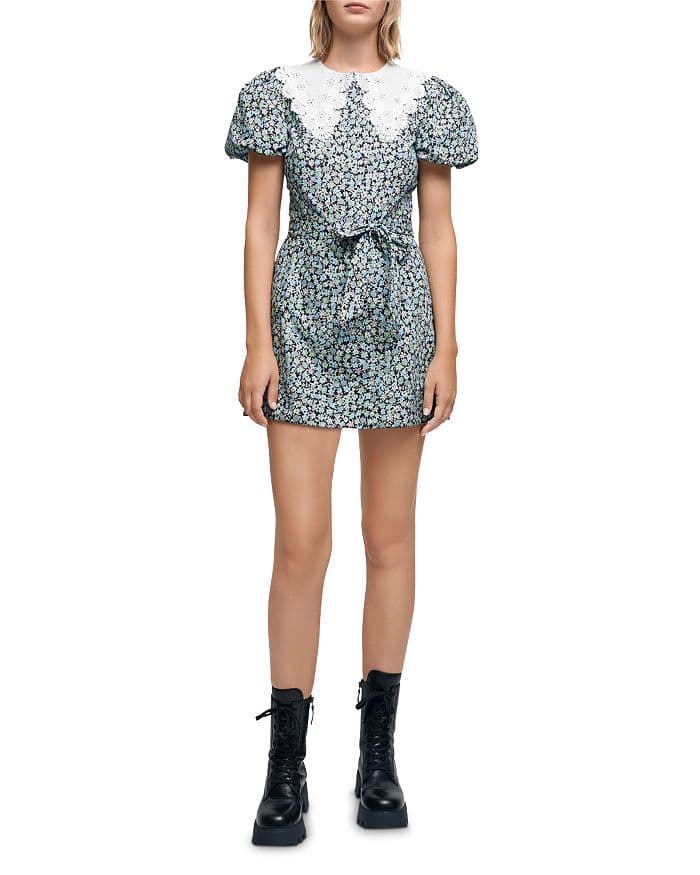 Flower Mini Dress - Image 1