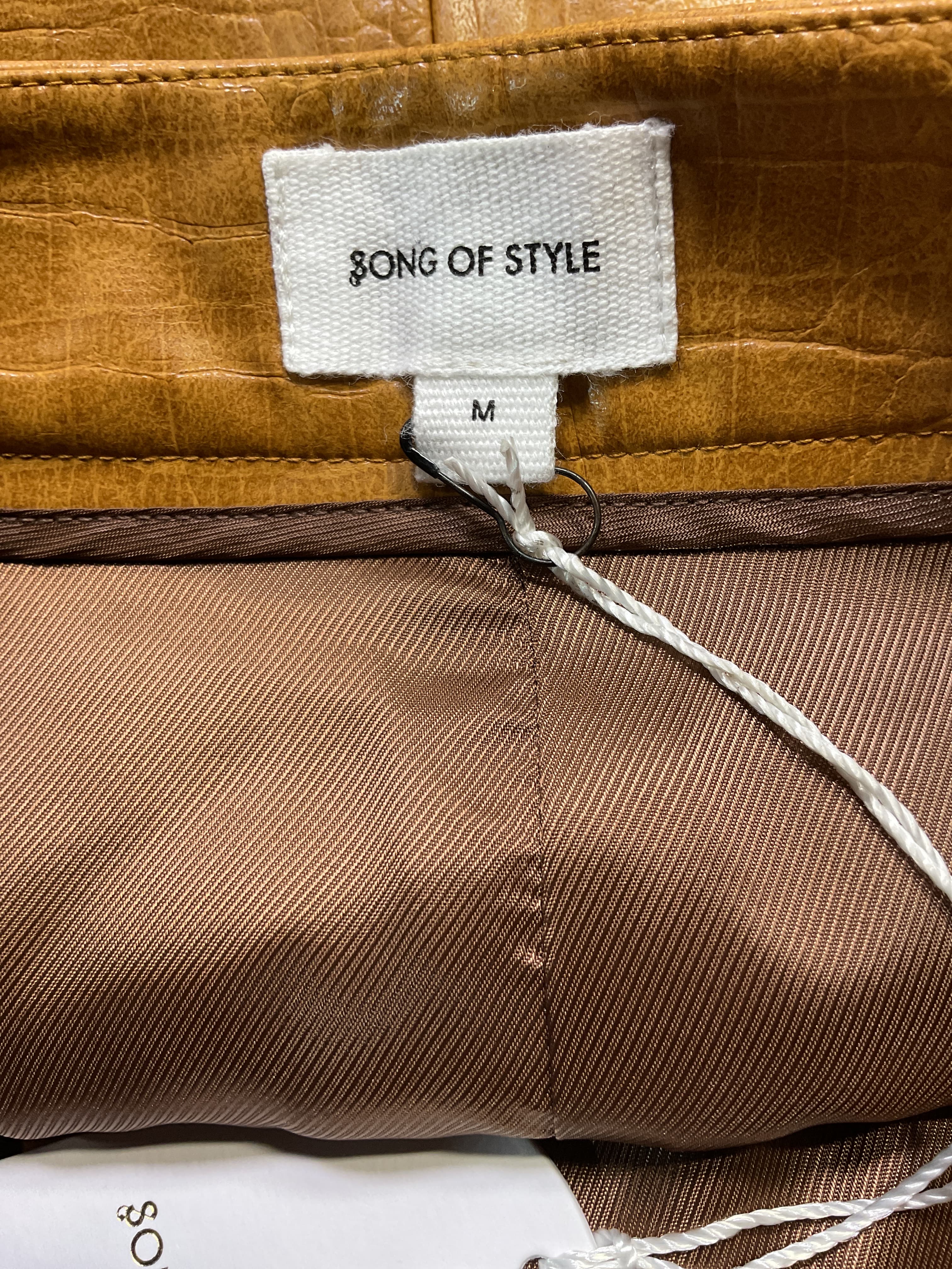 Marlon Midi Skirt In Russet Brown - Image 4