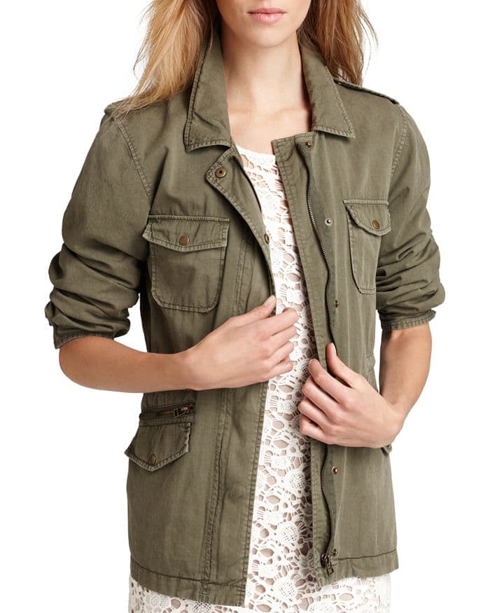 Velvet By Graham & Spencer Ruby Army Jacket - Image 1