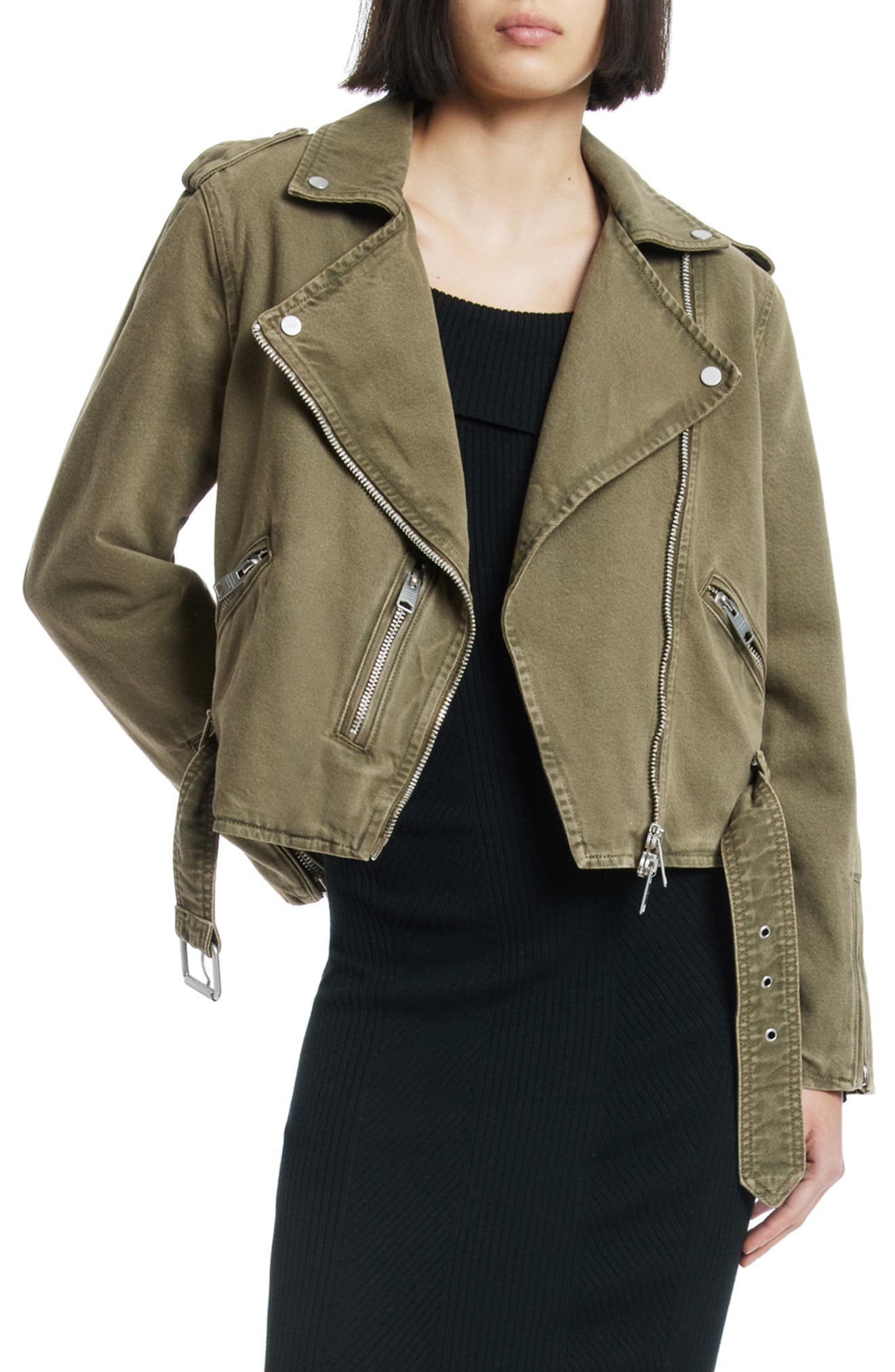 Balfern Denim Biker Jacket - Image 1