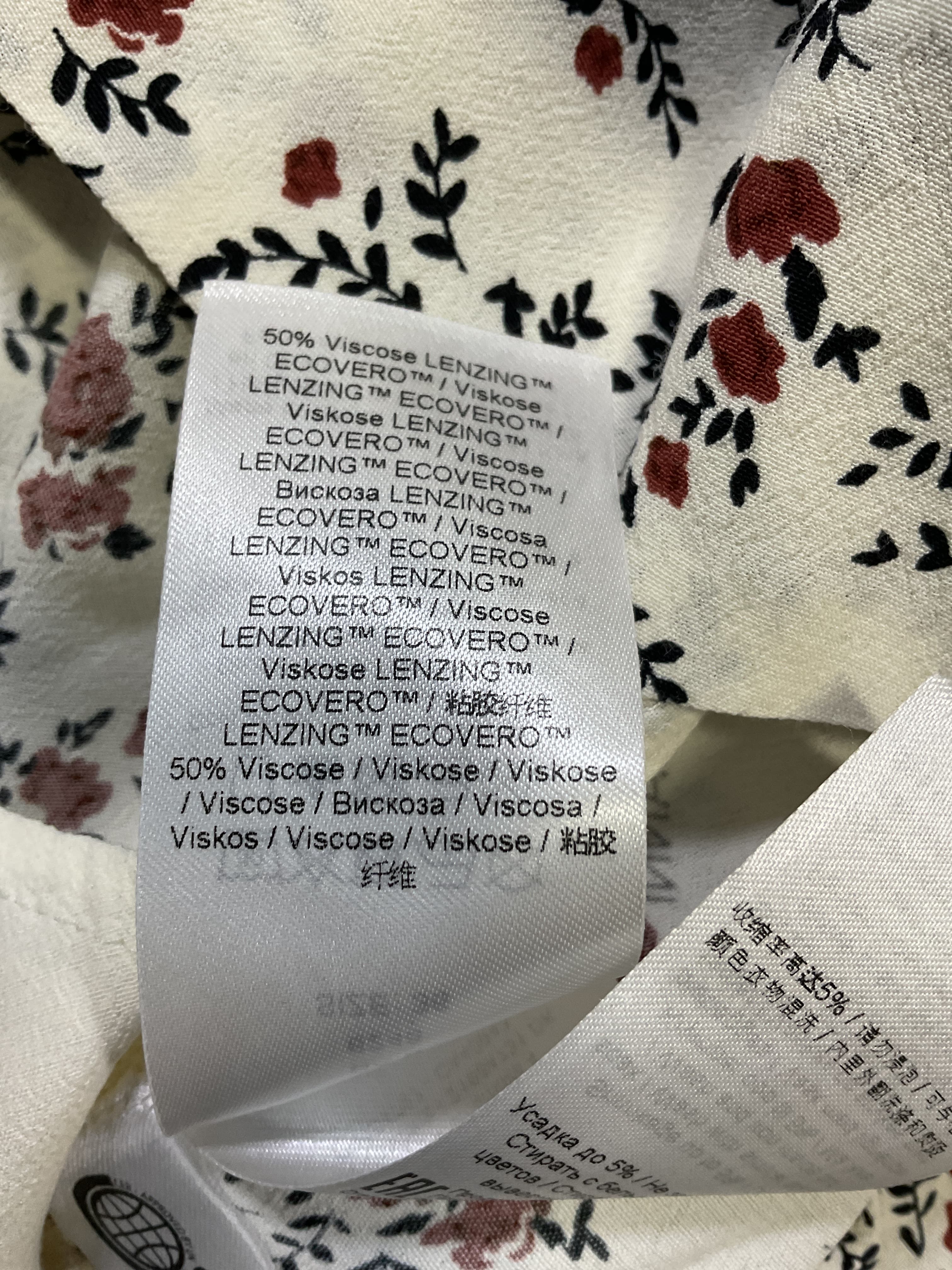 Printed Crepe Mini Dress - Image 3