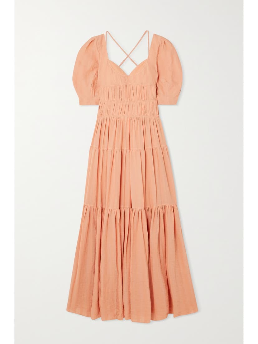 Wilder Tiered Cotton-Blend Gauze Maxi Dress - Image 1