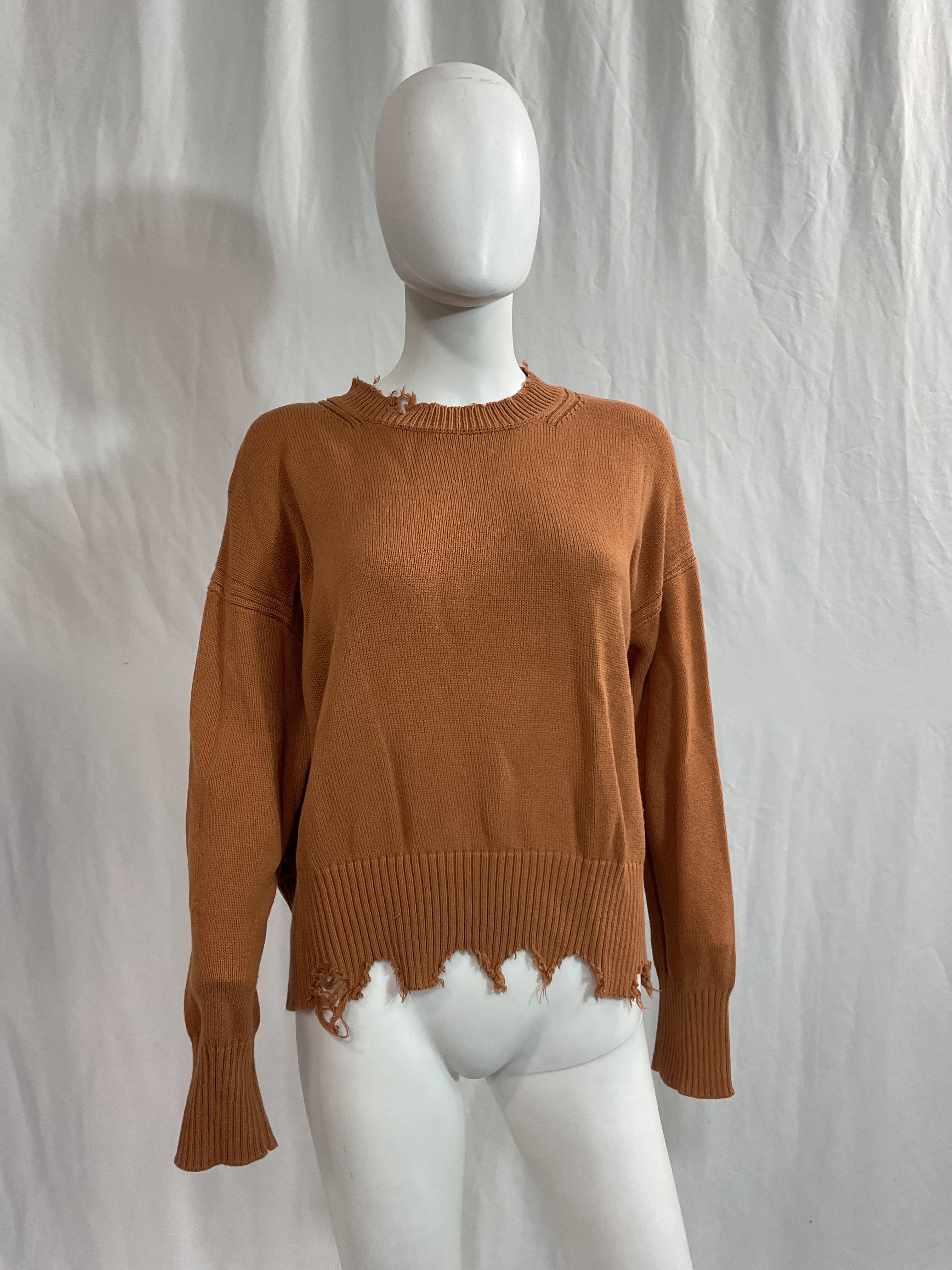 Distressed Crew Neck Pullover - Image 2