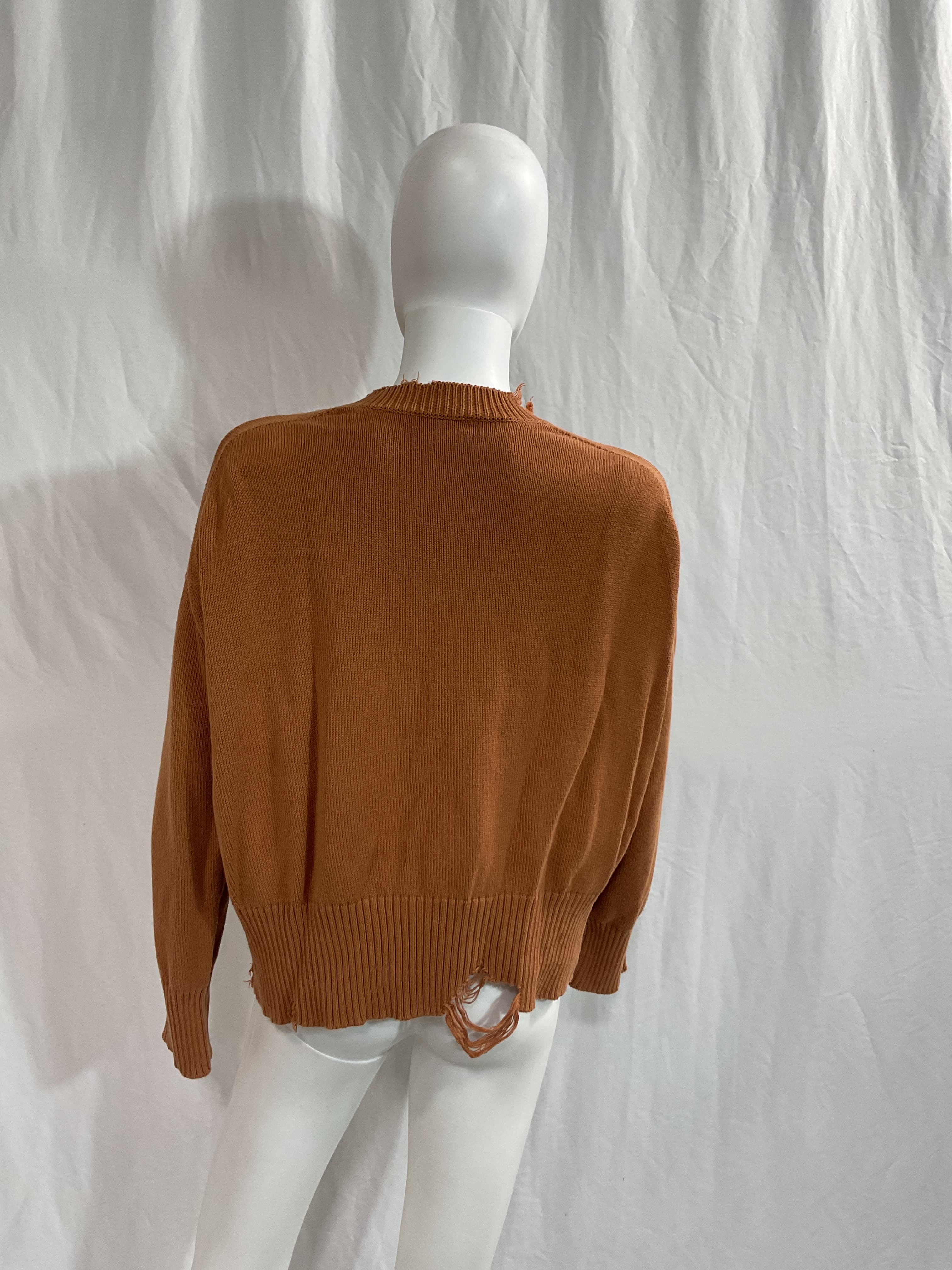 Distressed Crew Neck Pullover - Image 3