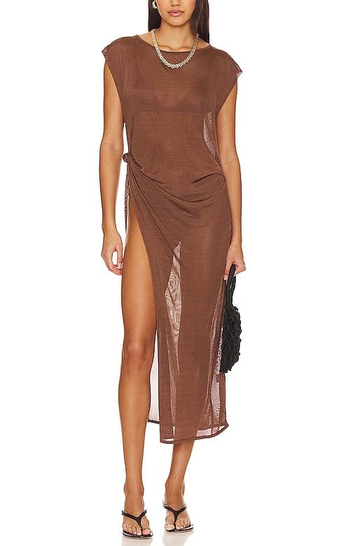 Pevero Dress In Chocolate - Image 1