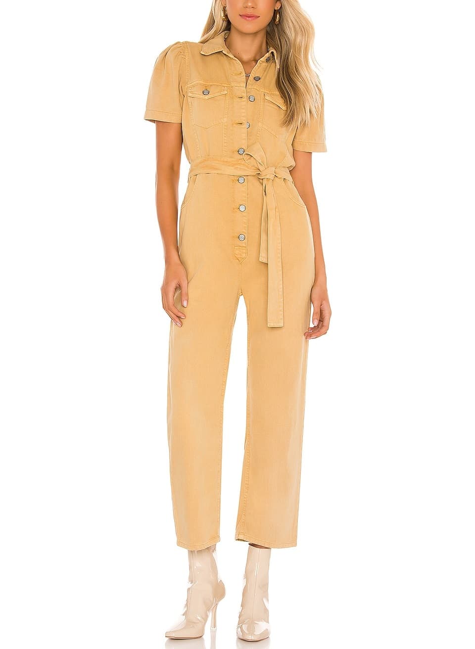 The Vincent Jumpsuit In Gold Rush - Image 1
