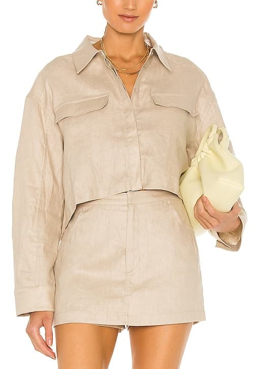 Josefin Blouse In Beige - Image 1