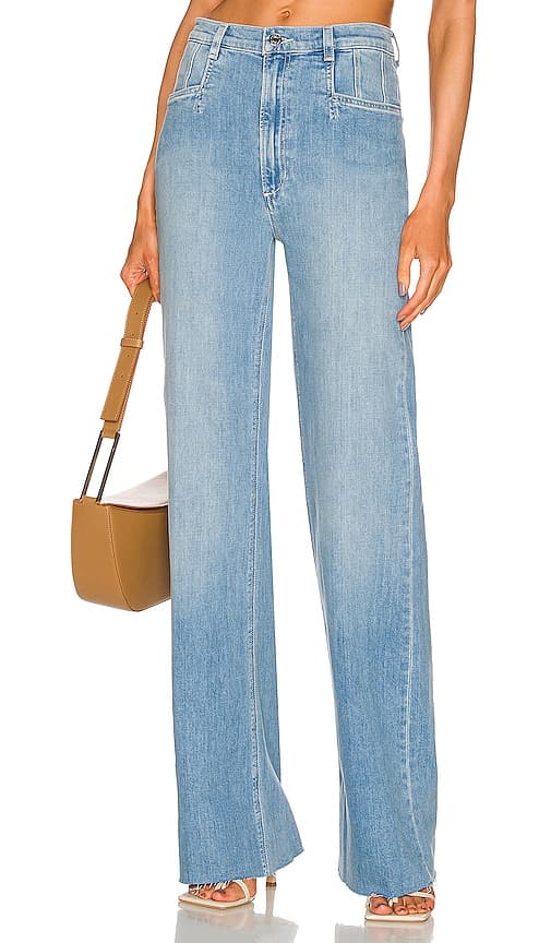 Jordie Super High Rise Wide Leg Jean In Madrid - Image 1