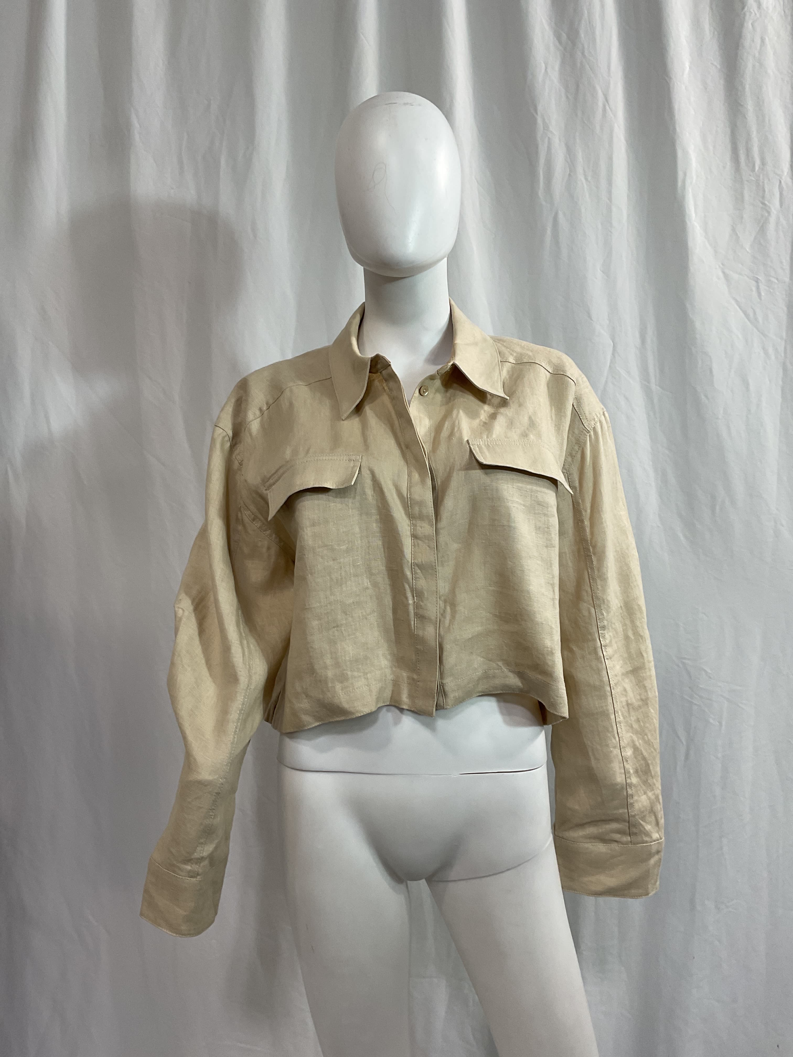Josefin Blouse In Beige - Image 3