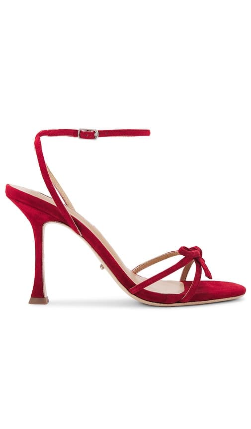 Lover Sandal In Red Suede - Image 1
