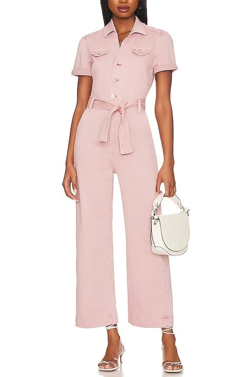 Anessa Jumpsuit In Vintage Rouge Glow - Image 1