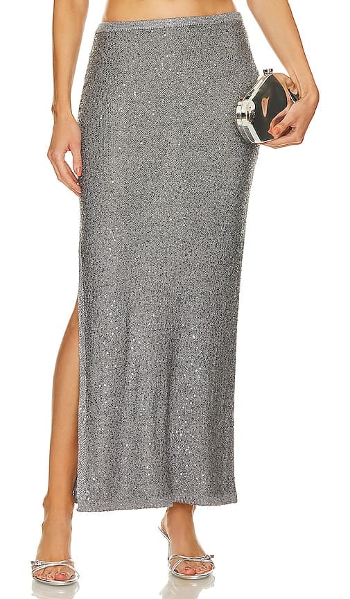 Gleam Skirt In Platinum - Image 1