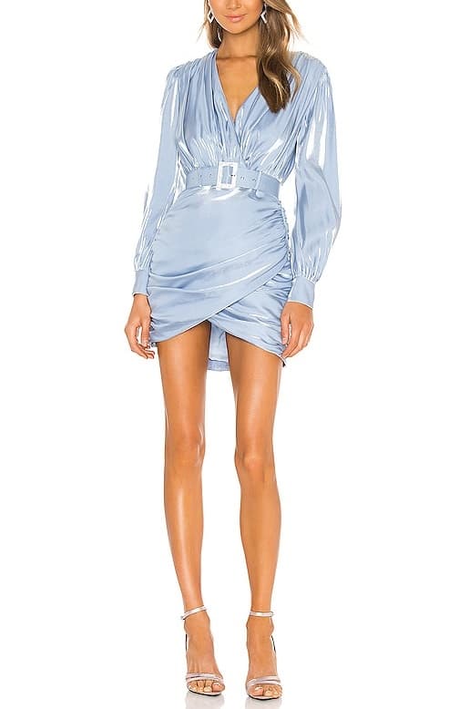 Tucker Mini Dress In Clearwater Blue - Image 1