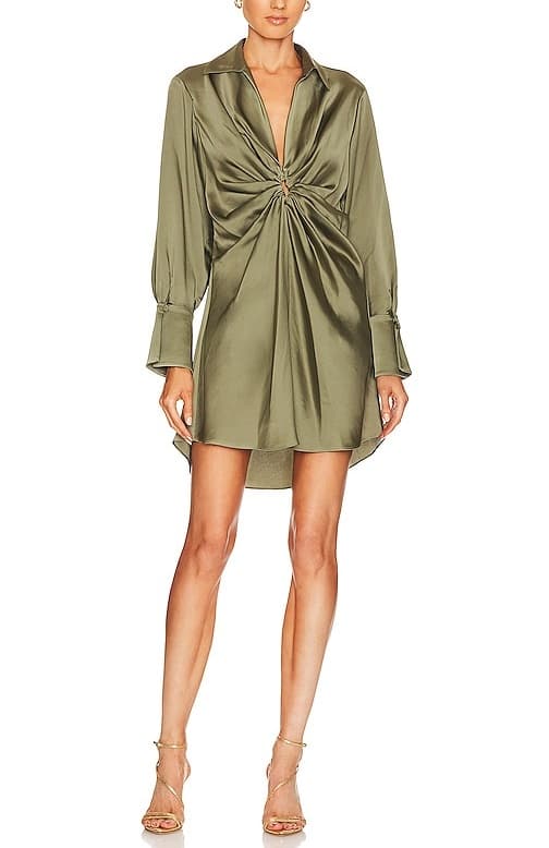 Roma Mini Dress In Willow - Image 1