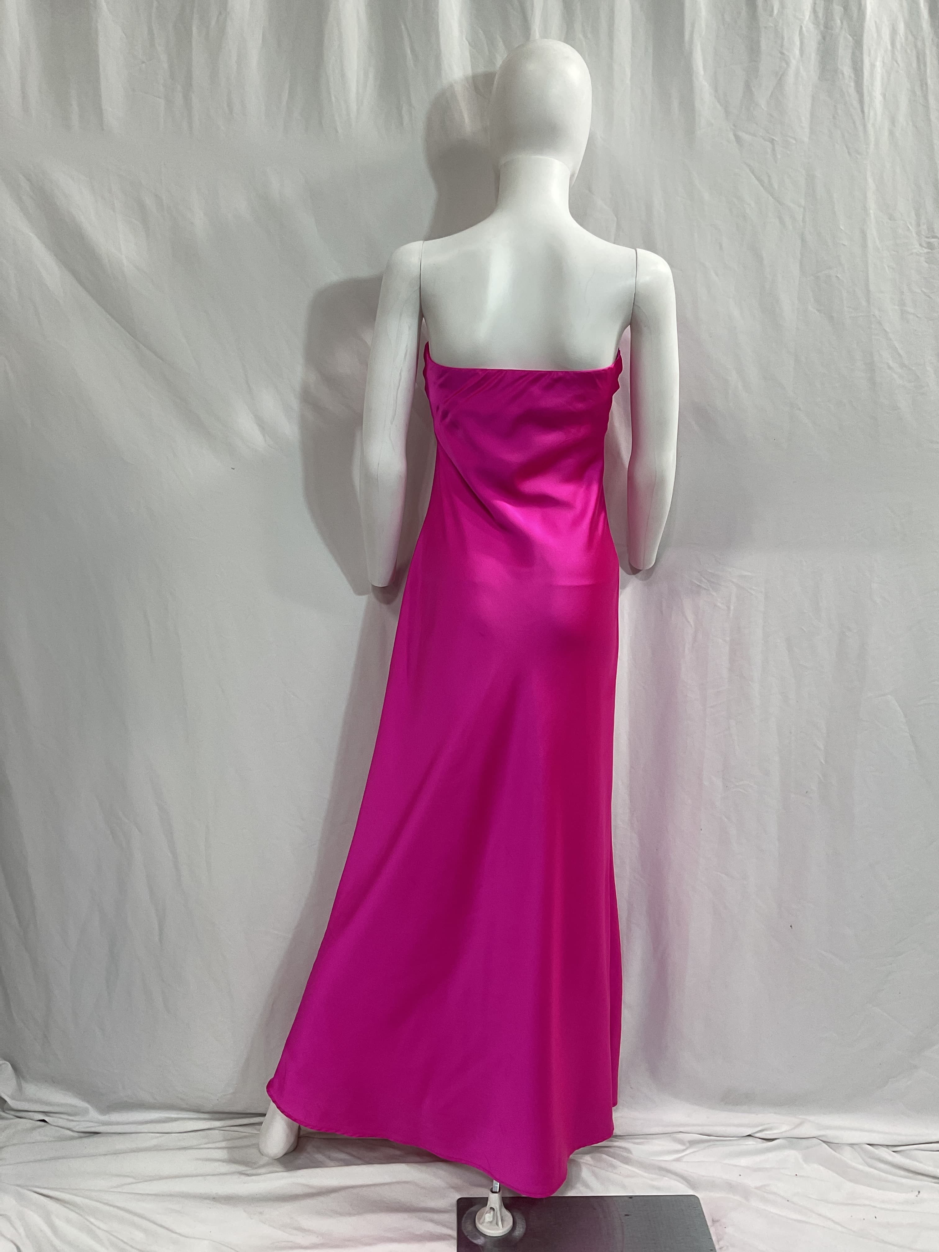 Taylor Tube Dress In Hot Pink - Image 2