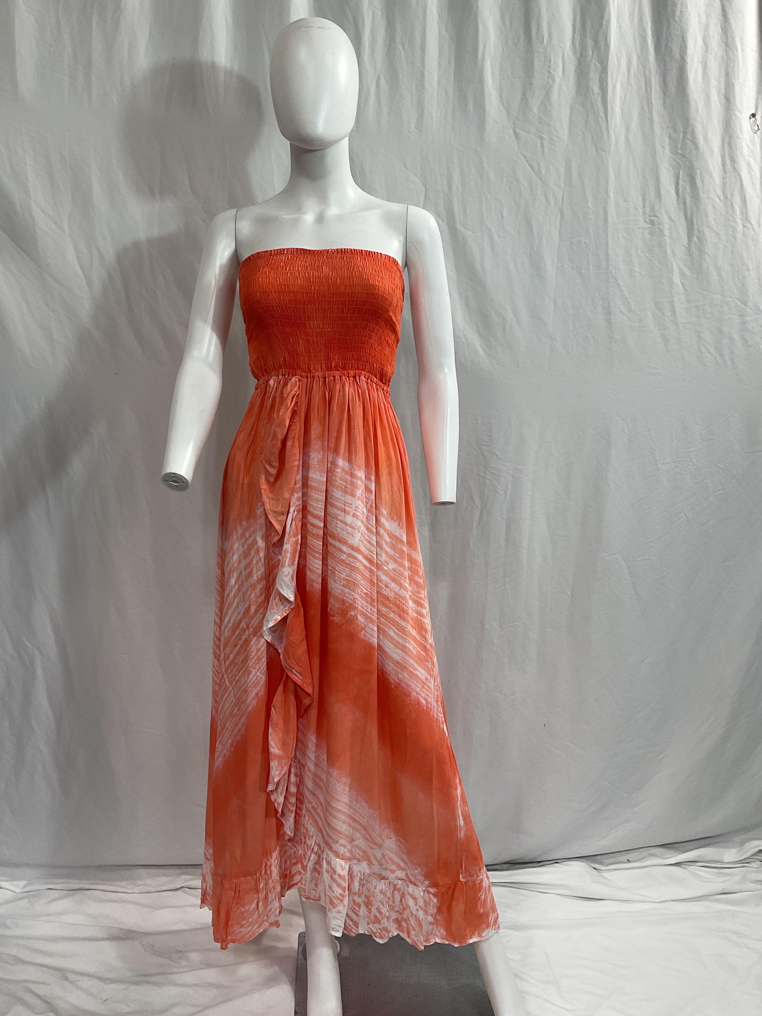 Eri Maxi Dress In Nata Coral - Image 2