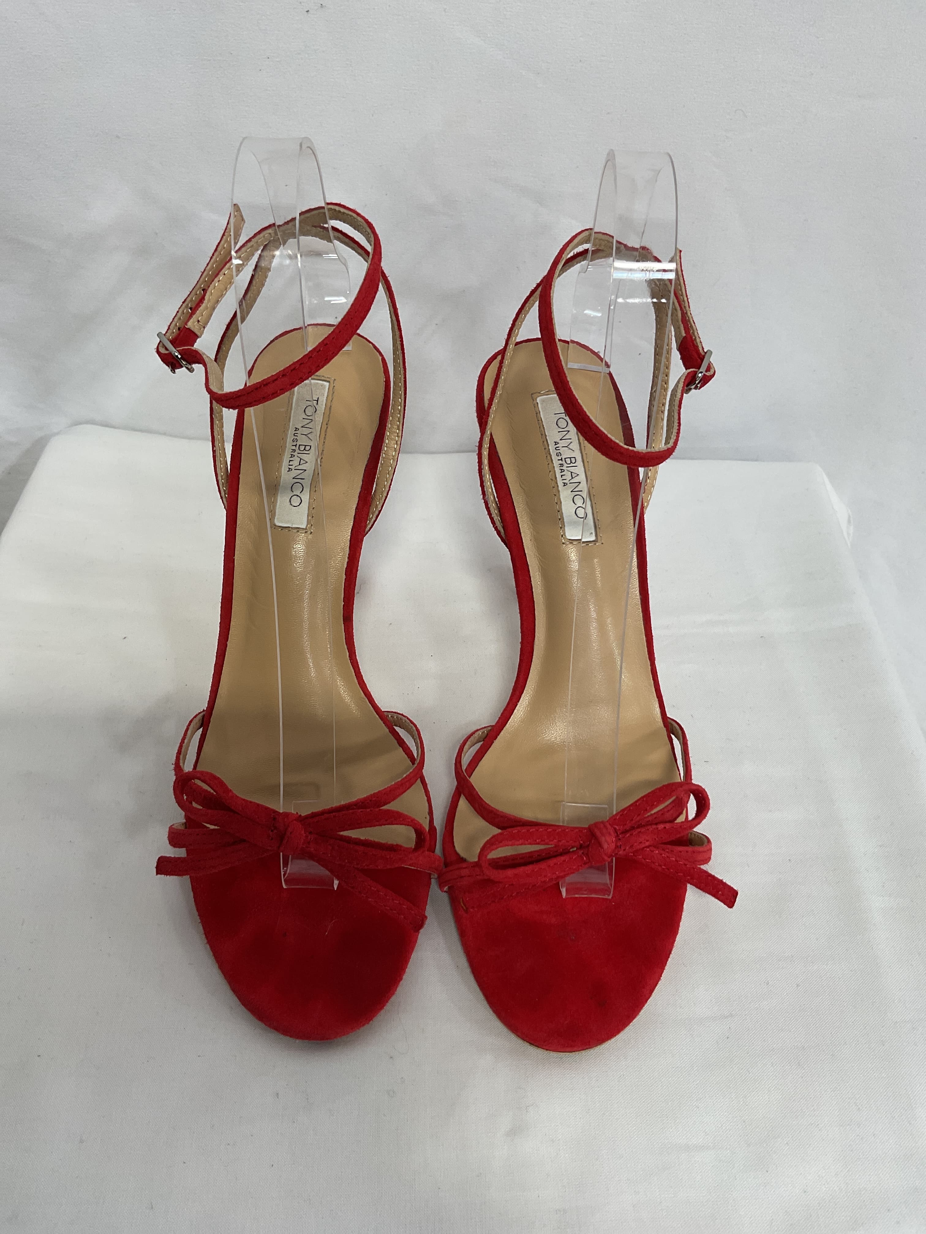 Lover Sandal In Red Suede - Image 4