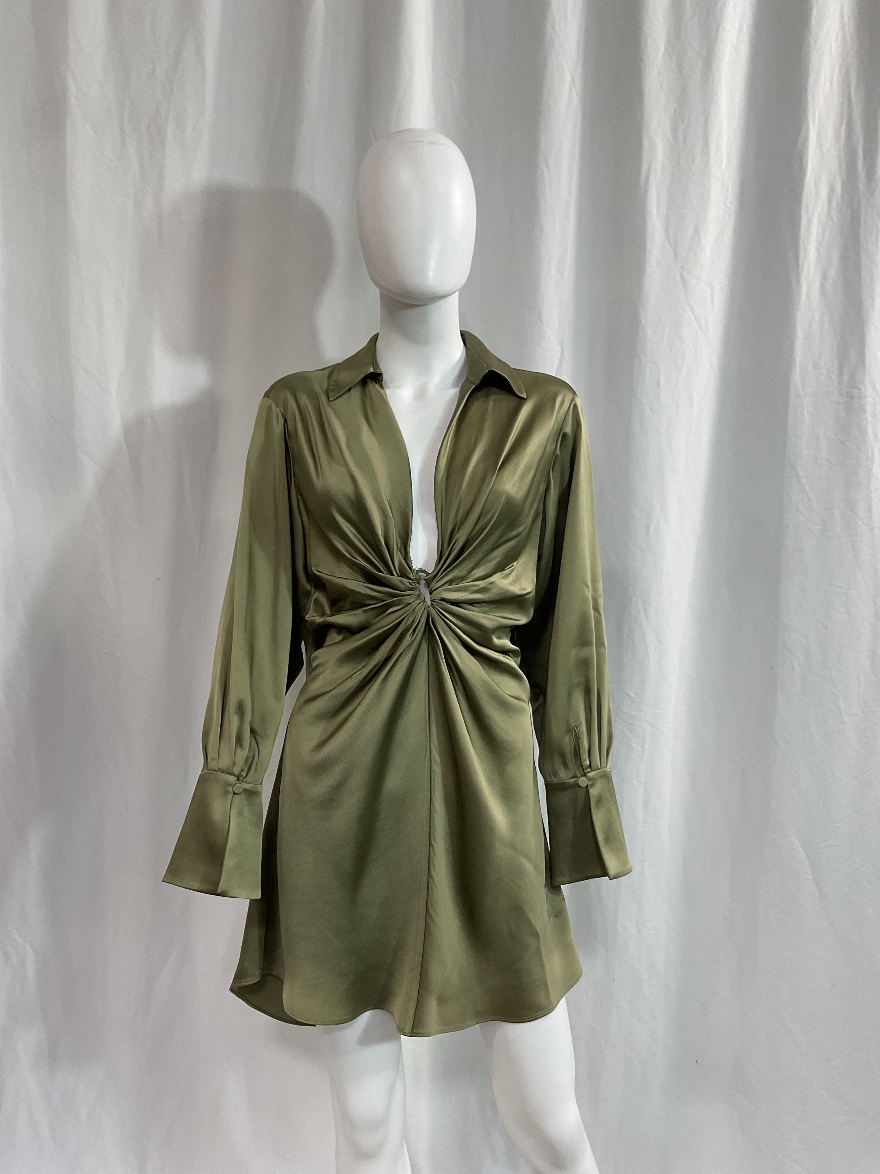 Roma Mini Dress In Willow - Image 3